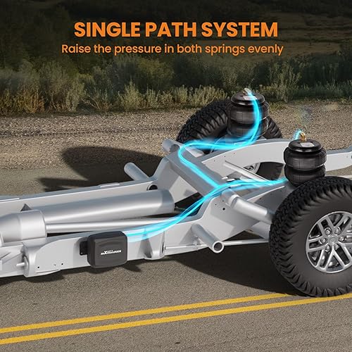 Miniatura 3 de maXpeedingrods Kit de bolsas de suspensión de aire traseras de 5000 libras y kit de compresor de aire a bordo para Dodge Ram 1500 4WD 2019-2025