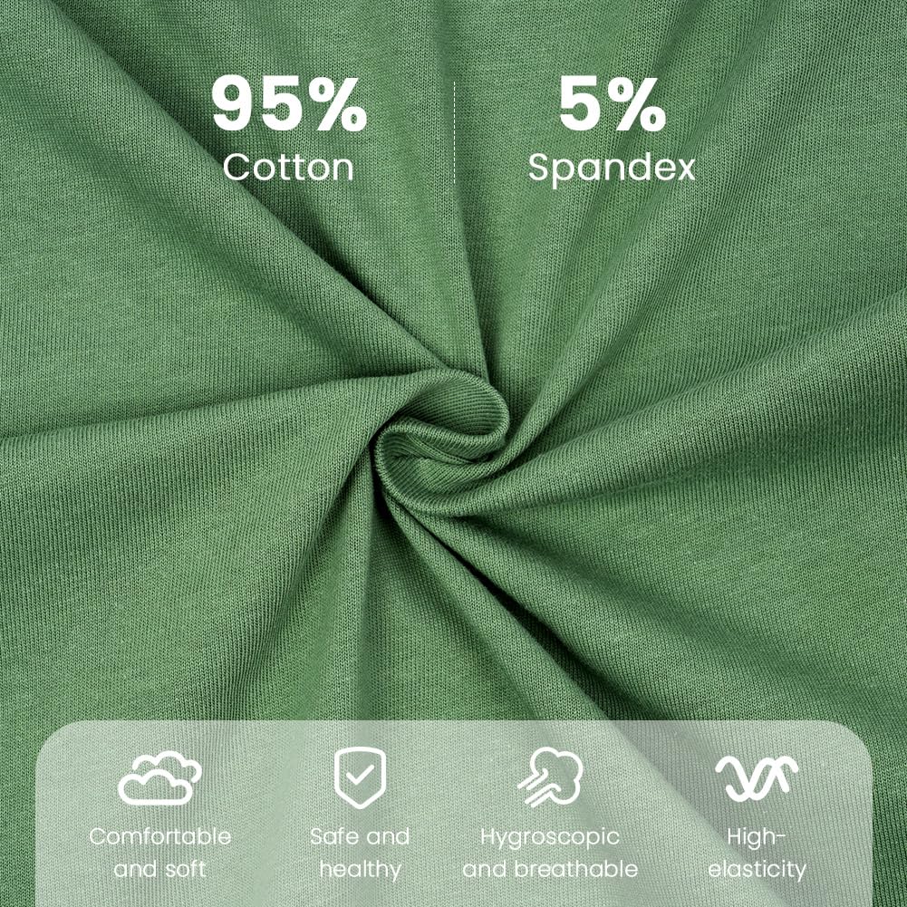 Aolso Camiseta de Maternidad para Mujer, Tops de Verano Superior de Nusring para Amamantar, Manga Corta, Cremallera Oculta, Algodón de Maternidad, Verde-XXL