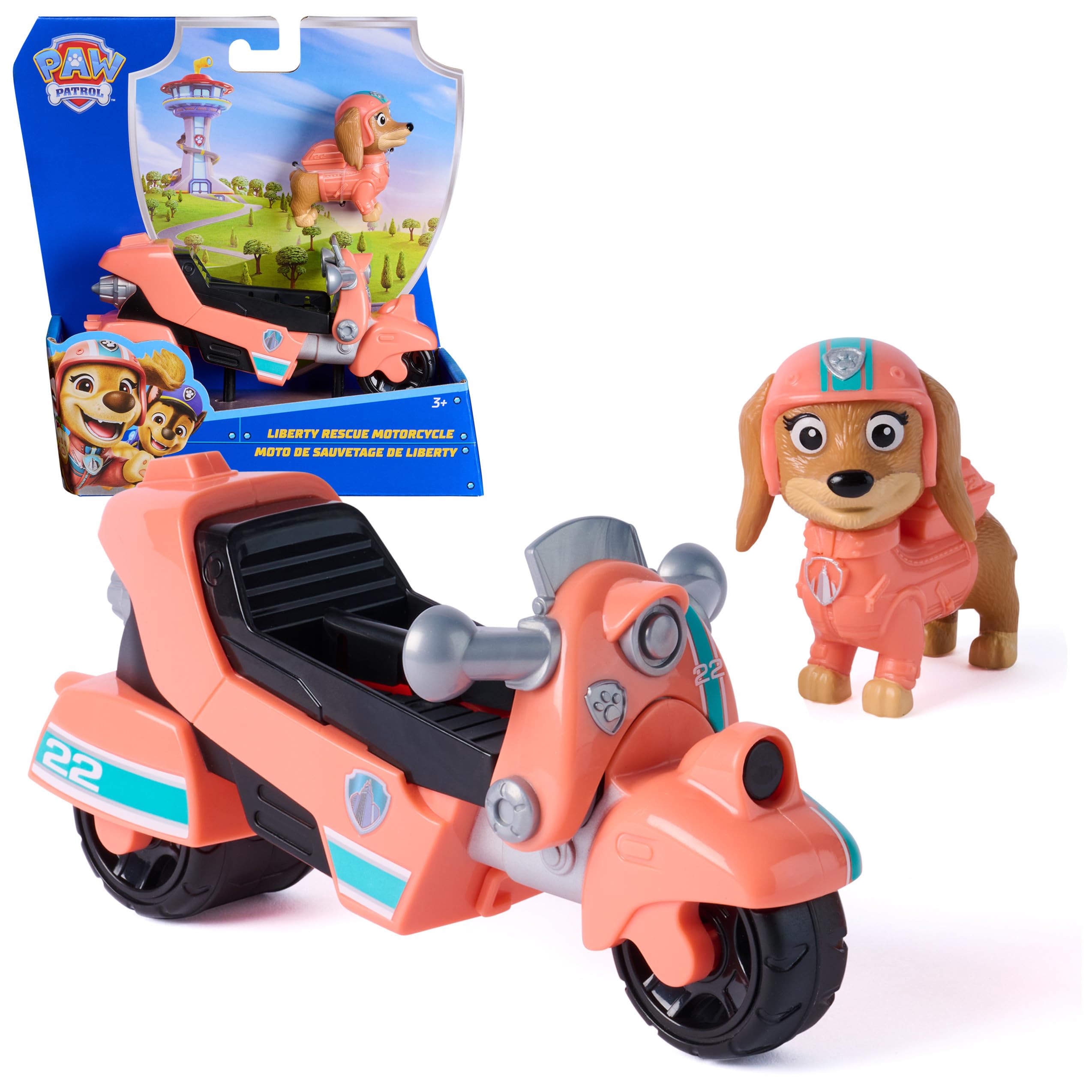 Amazon.co.jp: PAW Patrol - リバティーズ レスキュー オートバイ トイ