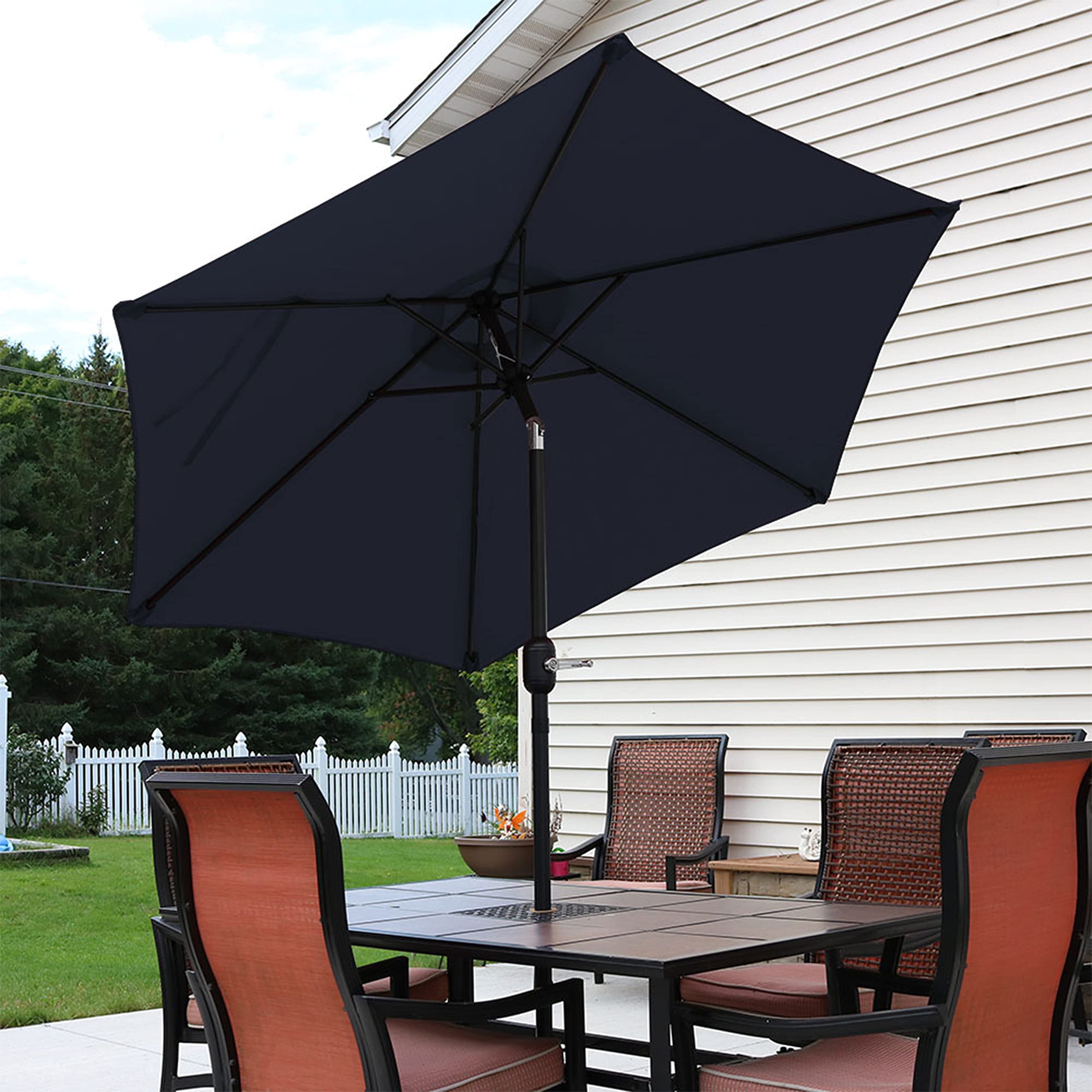 amazon multicolor patio umbrella sunnydaze red orange blue Decor: Umbrellas & Bases offering reliable sun protection Style:with Tubes Buying a Survival Backpack: Mangrove Red