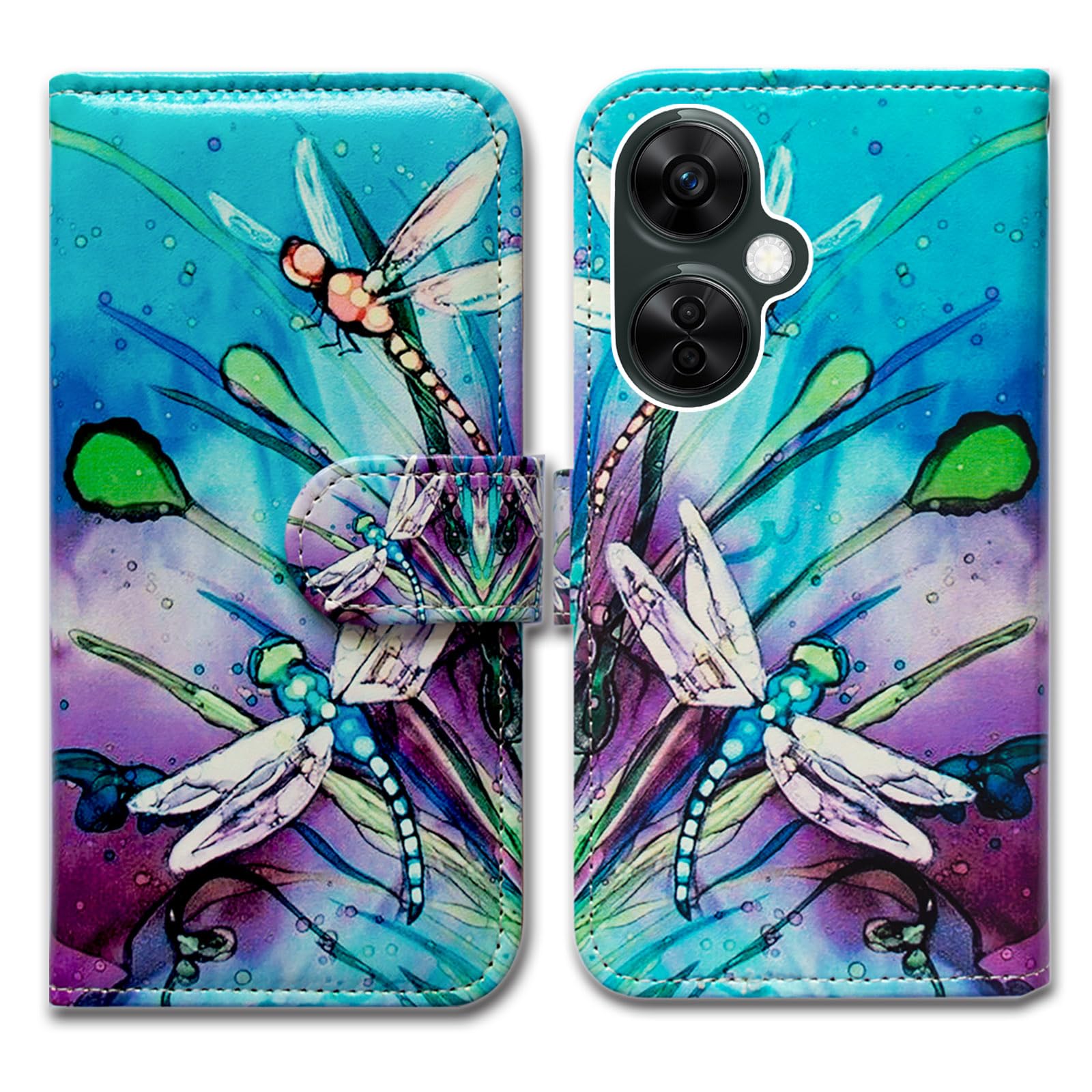 Bcov Funda para OnePlus Nord N30 5G, bonita funda de piel con tapa para teléfono con ranura para tarjetas, soporte para OnePlus Nord N30 5G