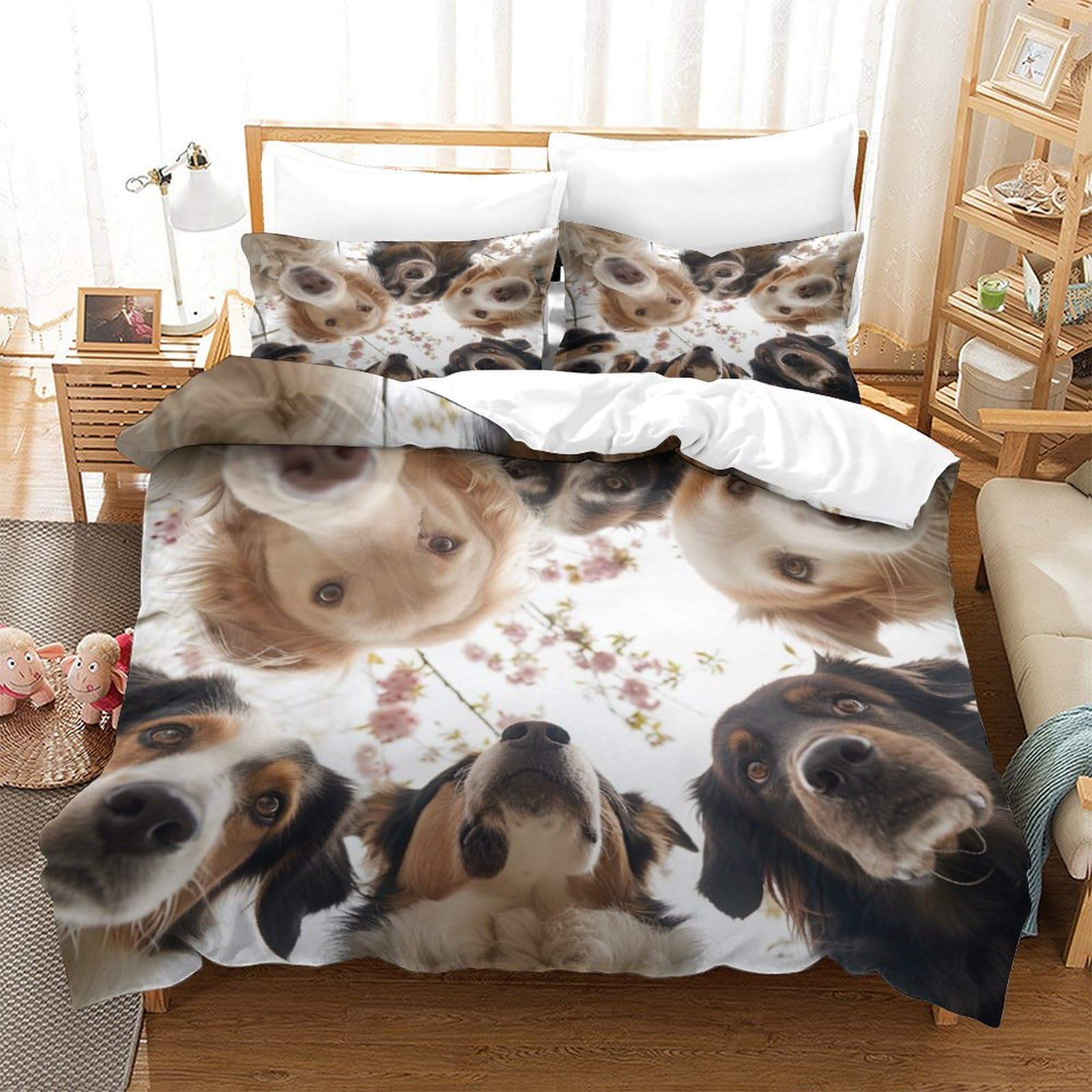 Set de housse de couette Bernese Mountain 3 pièces 260x220cm avec taies d'oreiller