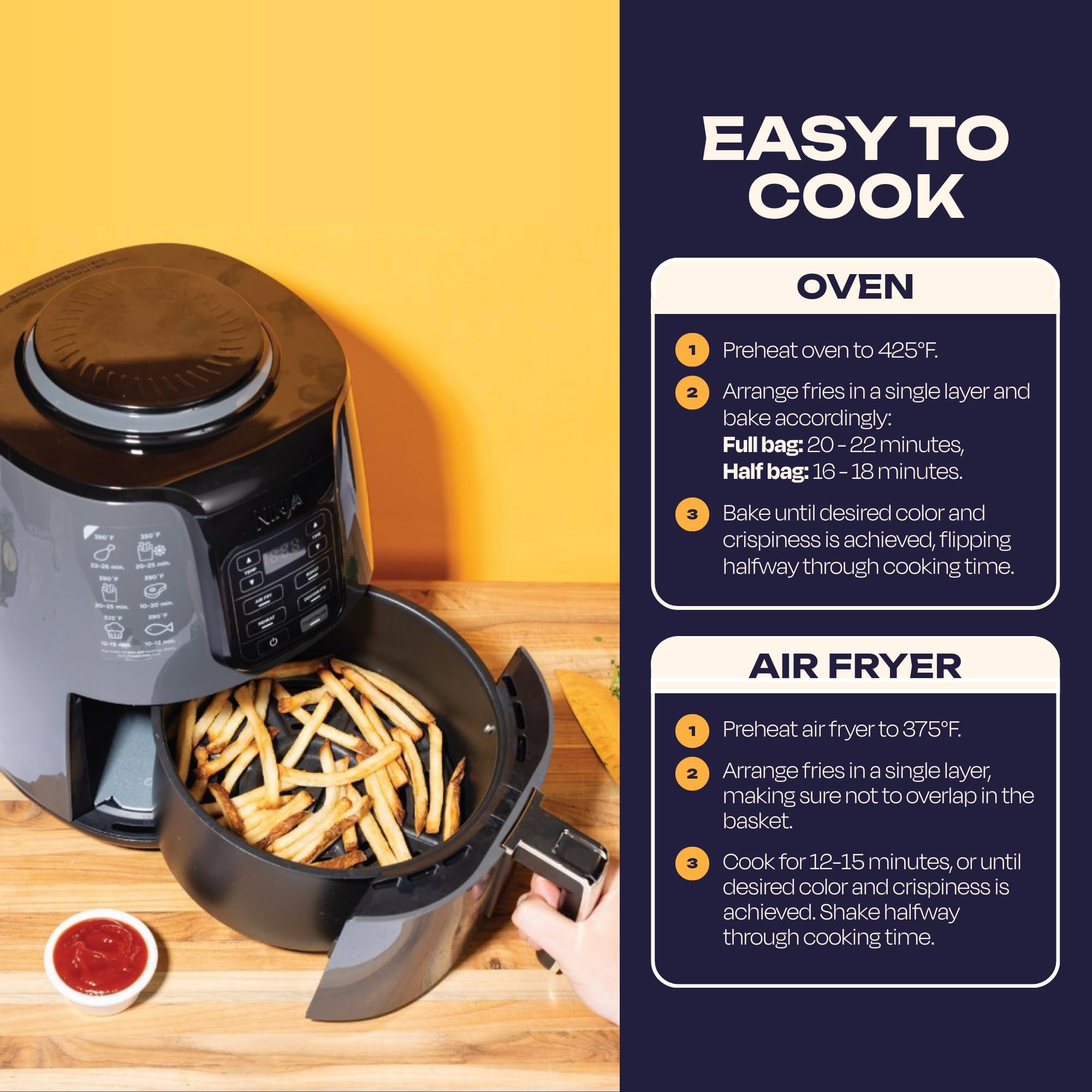 Jesse Bens Classic Sea Salt Fries Made with Avocado Oil Gluten-Free Non-GMO Vegan Frozen Potatoes Healthy Snack with — view 7