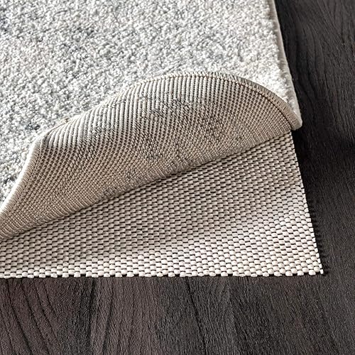 Miniatura 2 de NuLOOM Beau Comfort - Almohadilla antideslizante para alfombra, 2 x 12 pies, color blanco