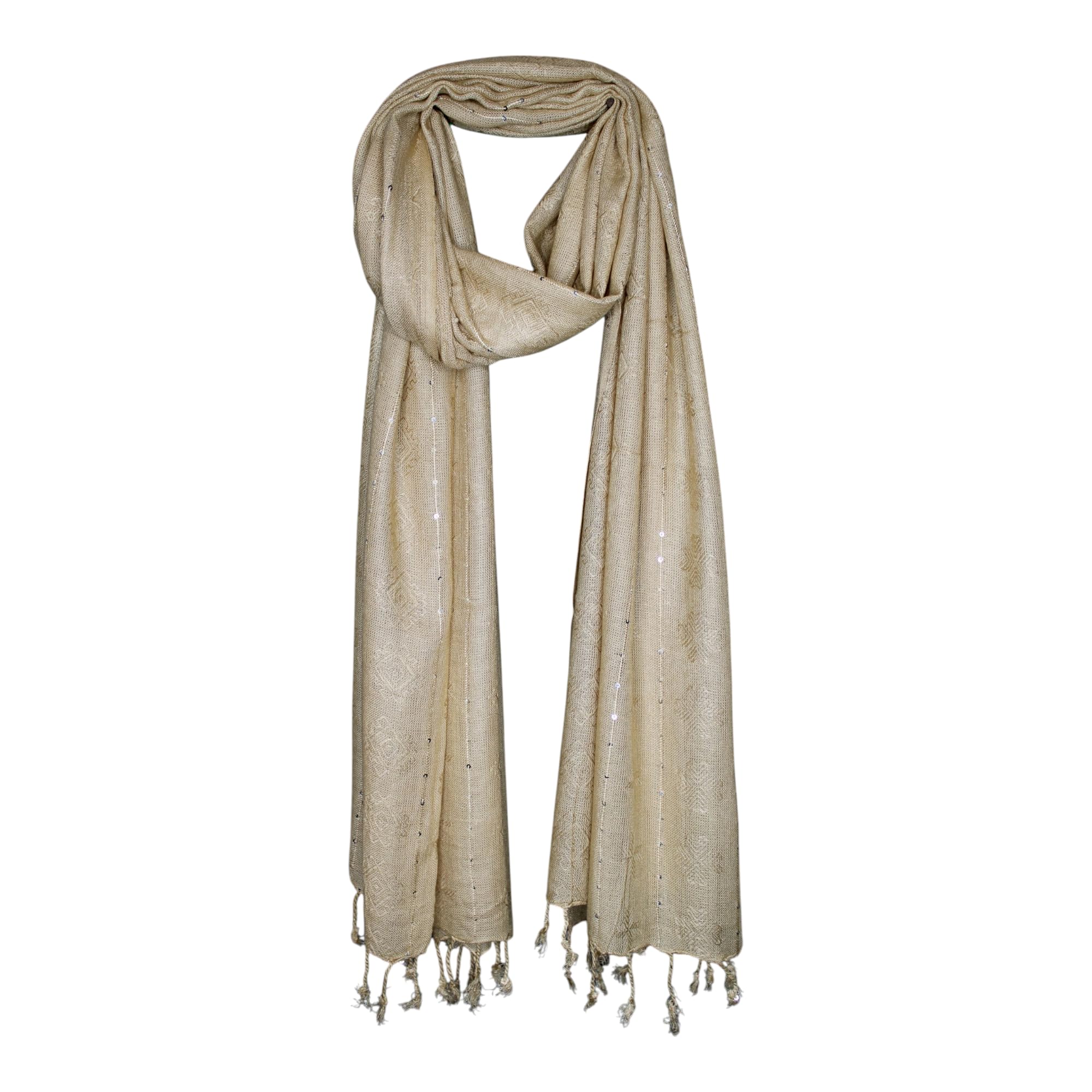 STOLE STUDIO Elegant Luxurious Sequence Viscose Stole Scarf-image-17