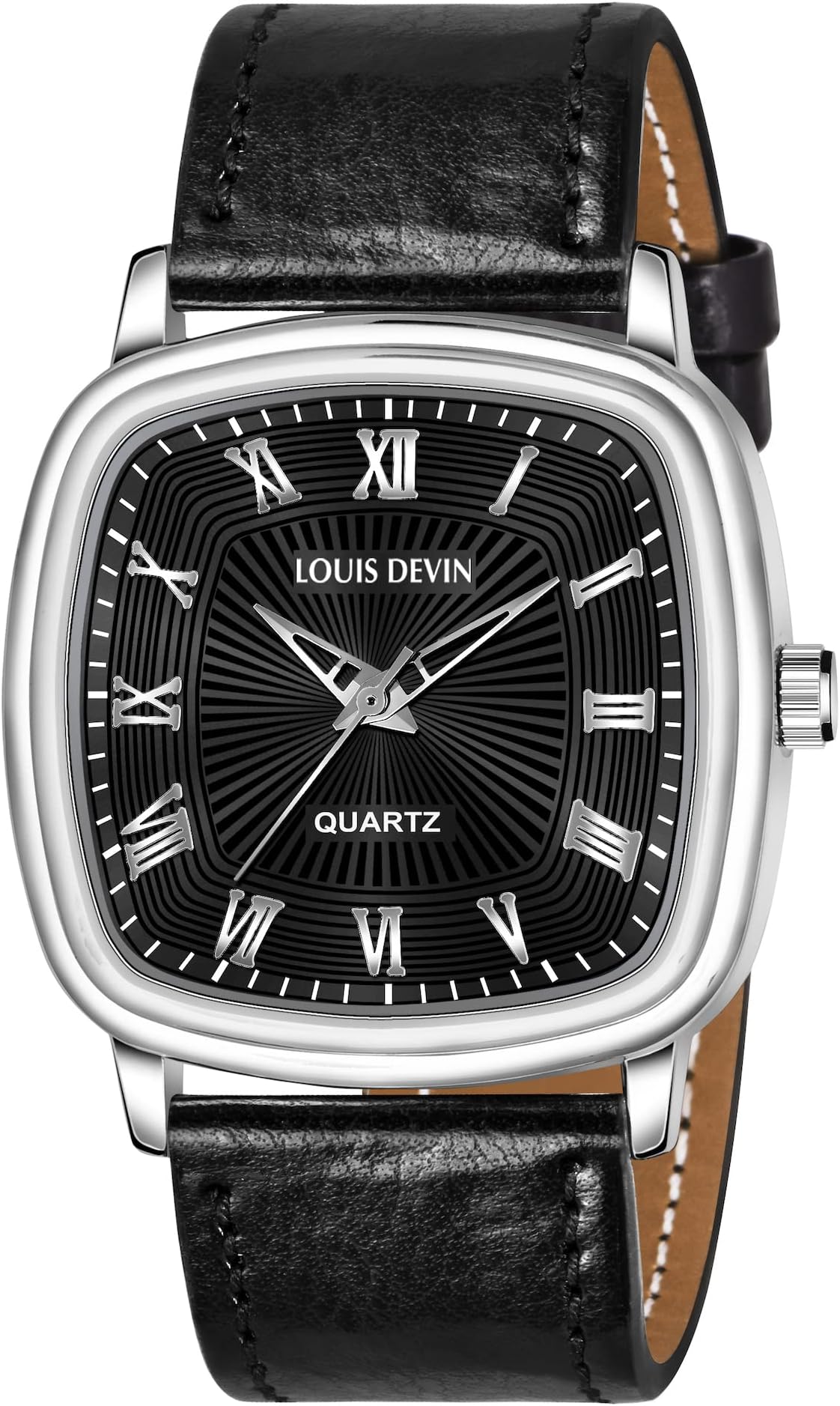 Leather Strap Analog Wrist Watch for Men (LD-G042)