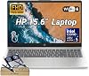 Laptop HP 15.6" FHD táctil IPS AI, potente CPU Intel Core Ultra 5 225U de 12 núcleos, 8GB RAM DDR5, 512GB almacenamiento, incluye Microsoft 365, cámara web con obturador, tecla Copilot AI, Win11H, con enfriador para laptop 1