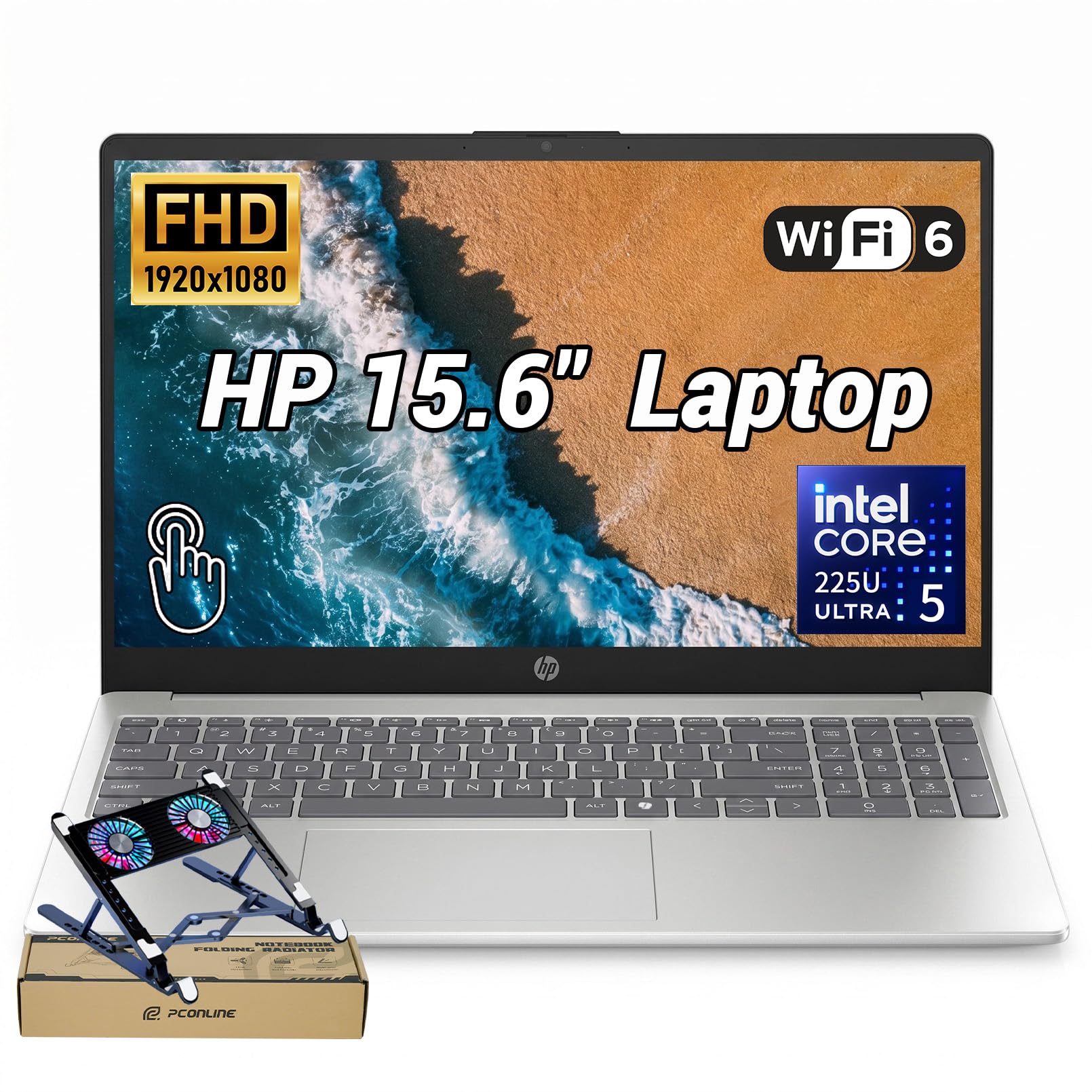 Amazon.com: HP 15.6” FHD Touchscreen IPS AI Laptop, Powerful Intel