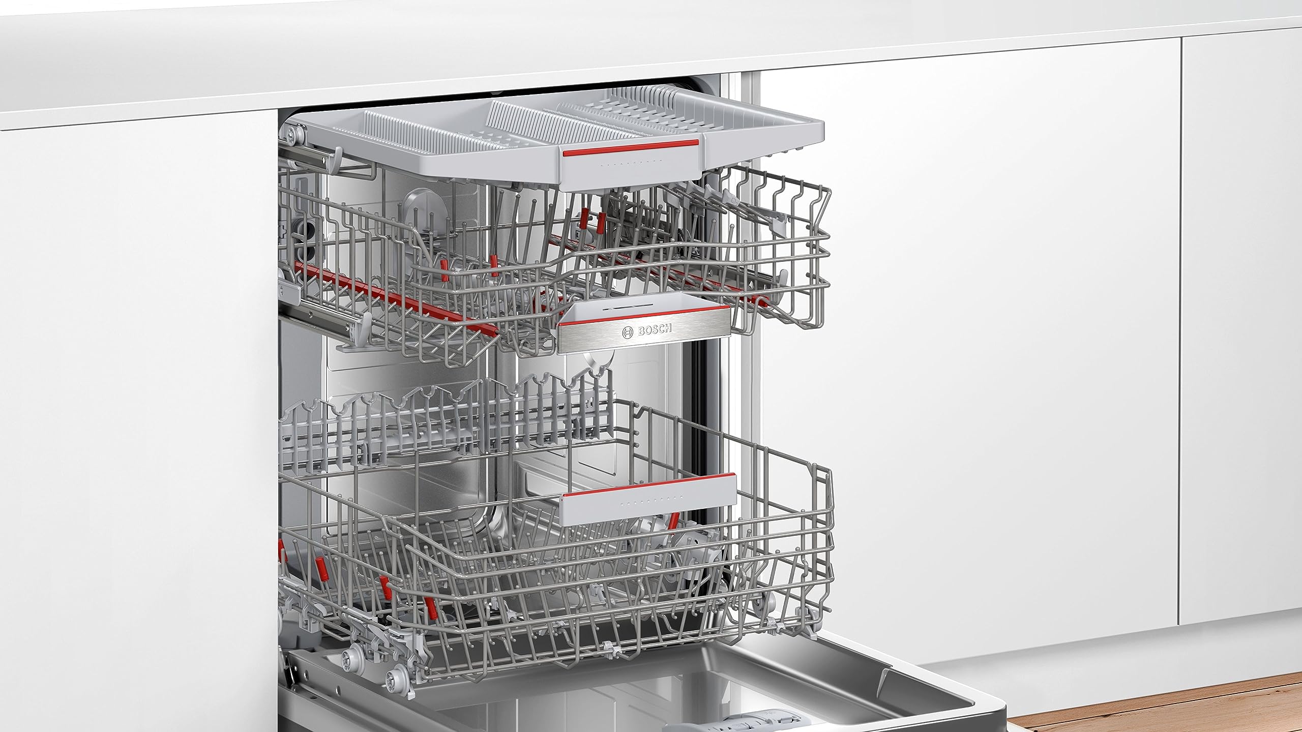 Bosch SMV6ECX00E Serie 6, Lavastoviglie da incasso a scomparsa totale, Home Connect, Extra Clean zon, EfficientDry, 60 cm