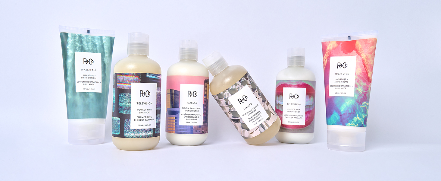 R+Co DALLAS Biotin Thickening Shampoo – Retail Liter Volumizing & Strengthening Shampoo for Fuller, Stronger Hair, All Hair Types