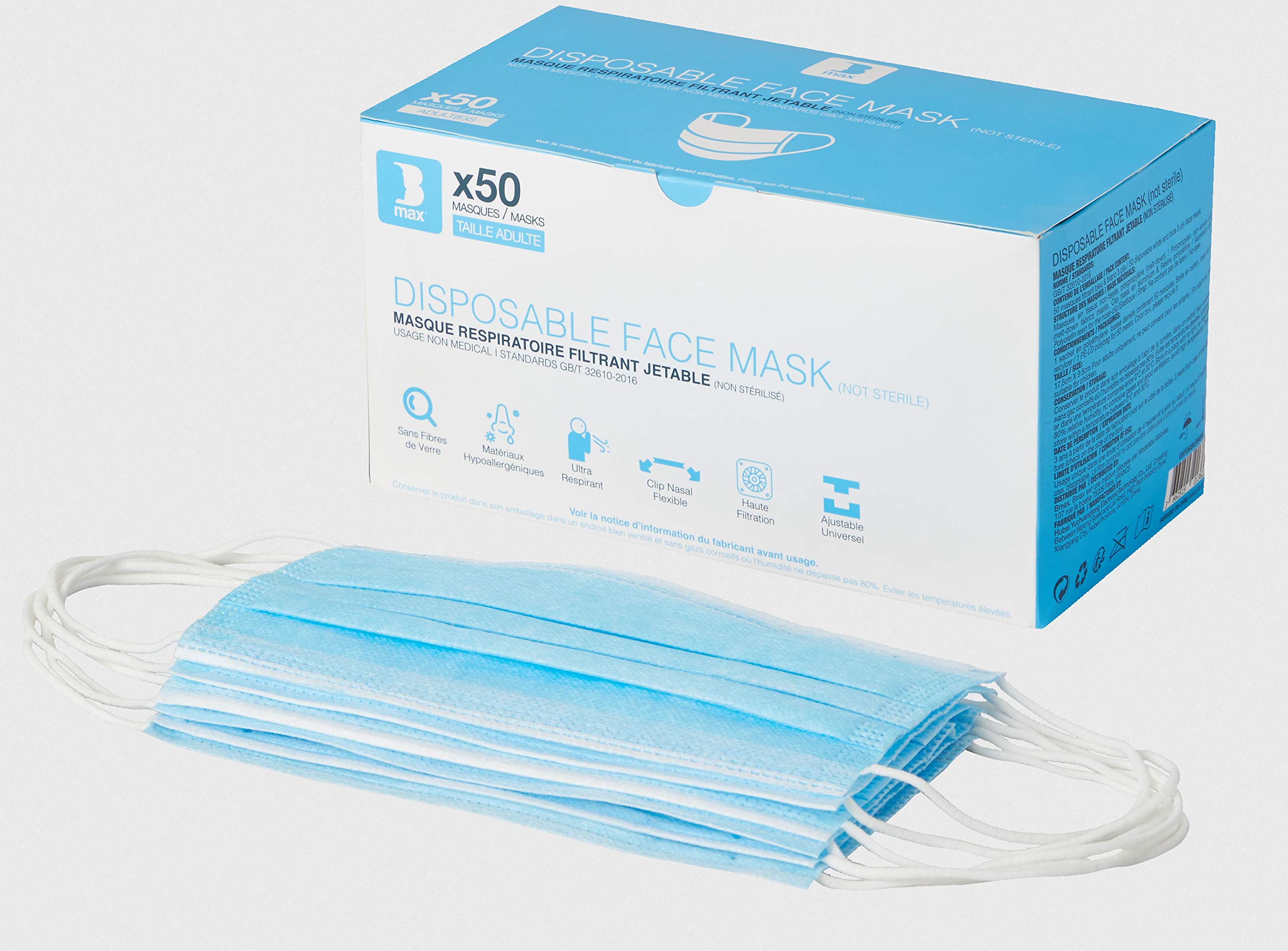 Marchio CE Mascherina Chirurgica Monouso, Prestazioni Del Filtro