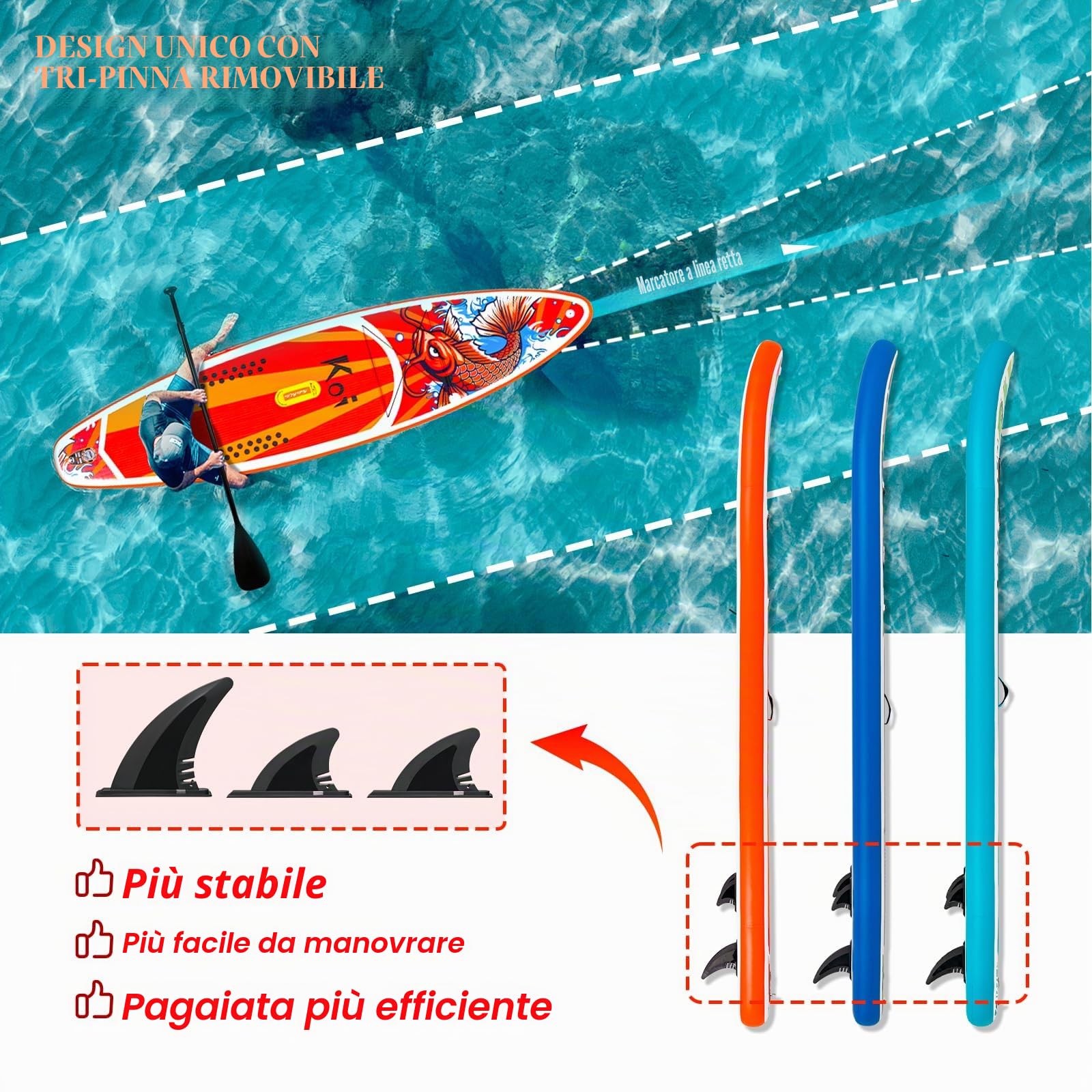 FunWater Tavole Gonfiabili - Paddle Board Unisex Adulto