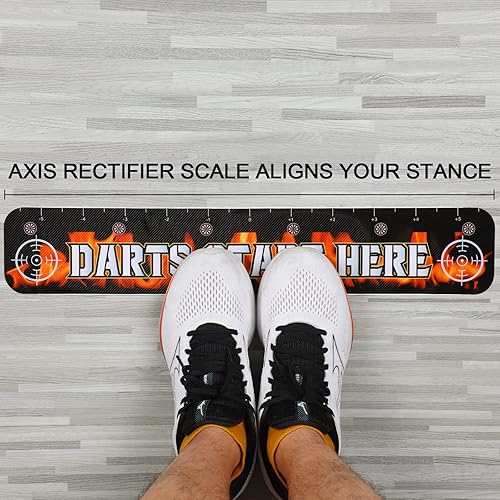 Miniatura 4 de Amyhill 2 piezas de dardos marcador de piso de dardo accesorios para jugadores de fiesta, 23.23 x 4.15 pulgadas