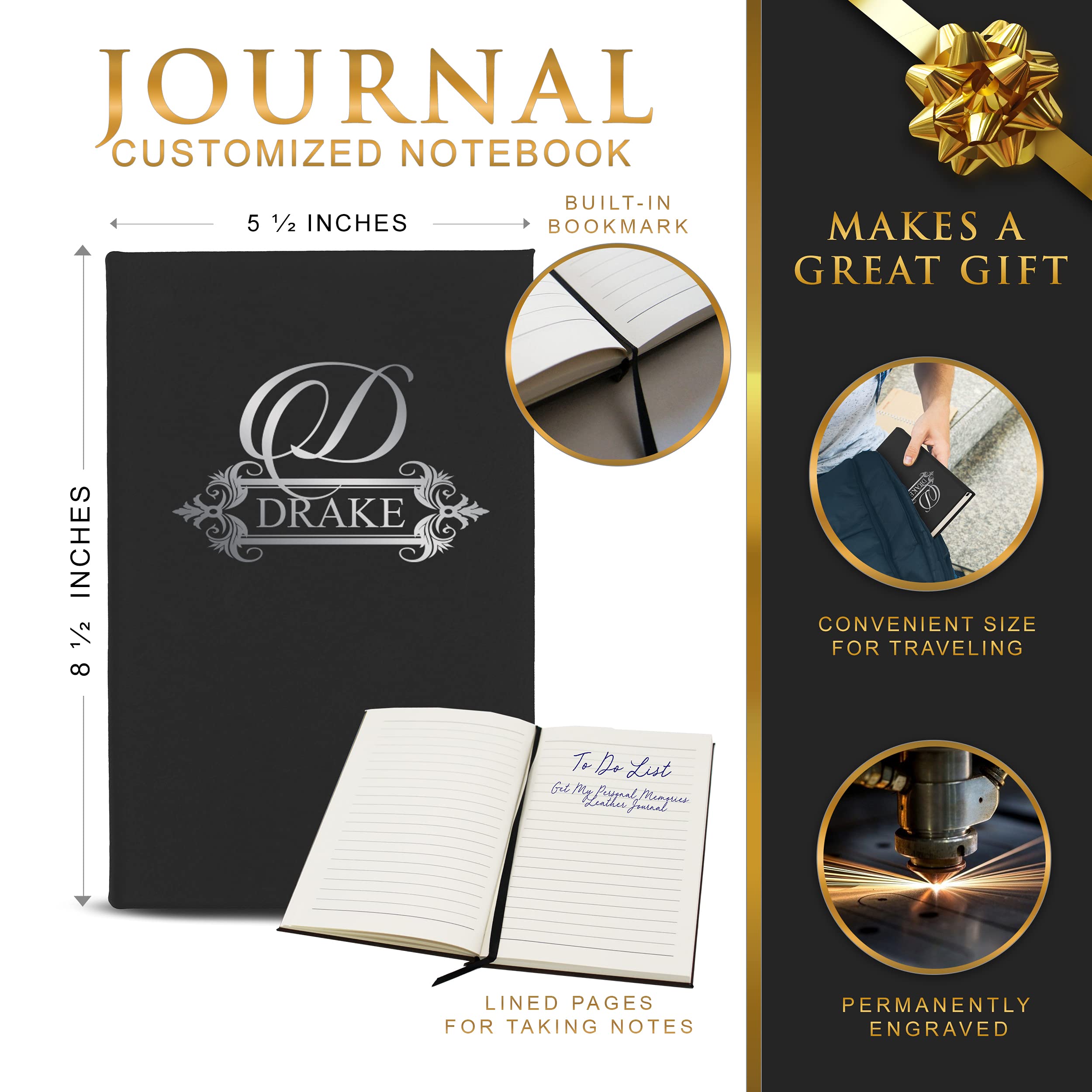 Amazon.co.jp: カスタム彫刻ジャーナルノートブックレディース、メンズ