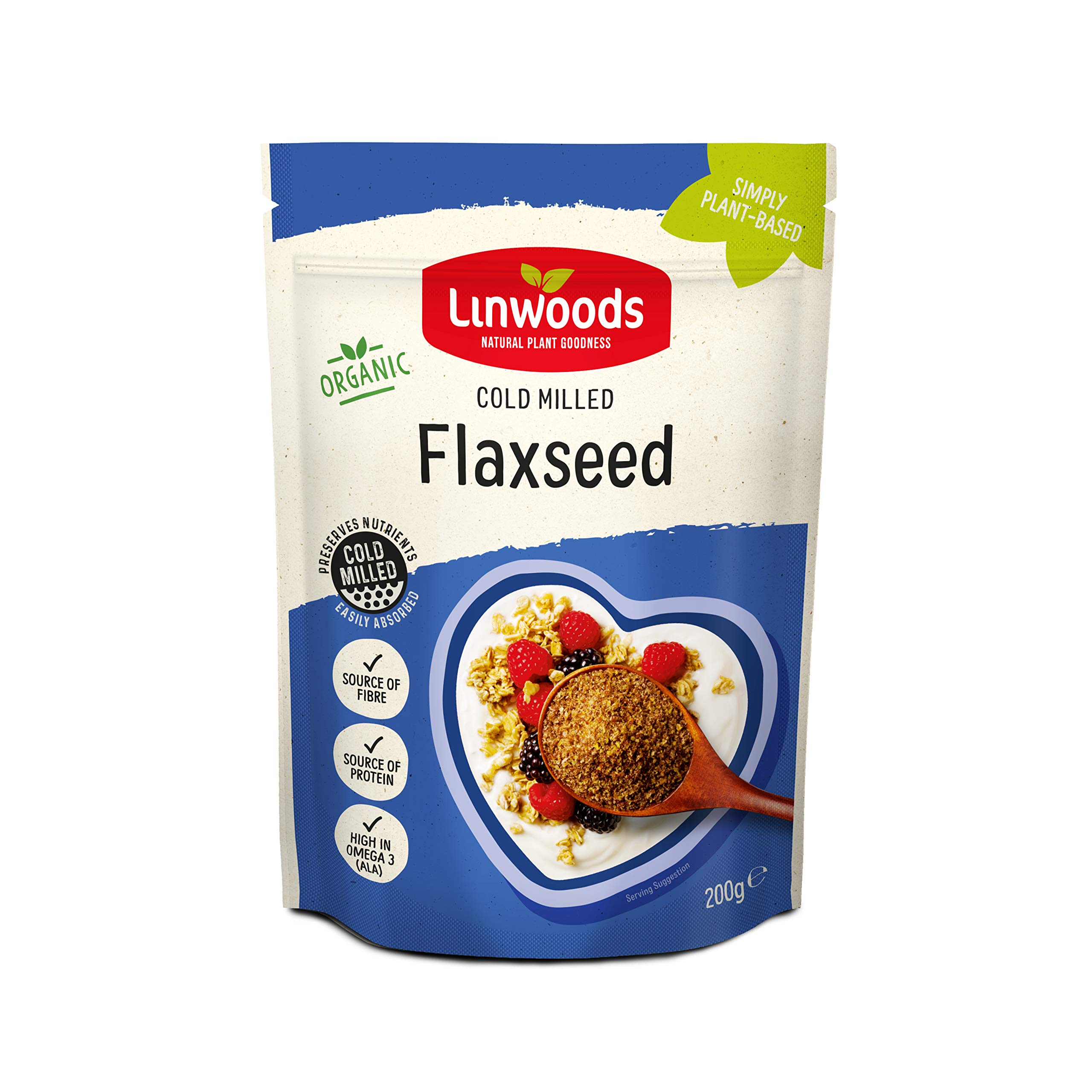 Linwoods Semi di lino biologico macinati, 200 g x 4 (confezione da 4)