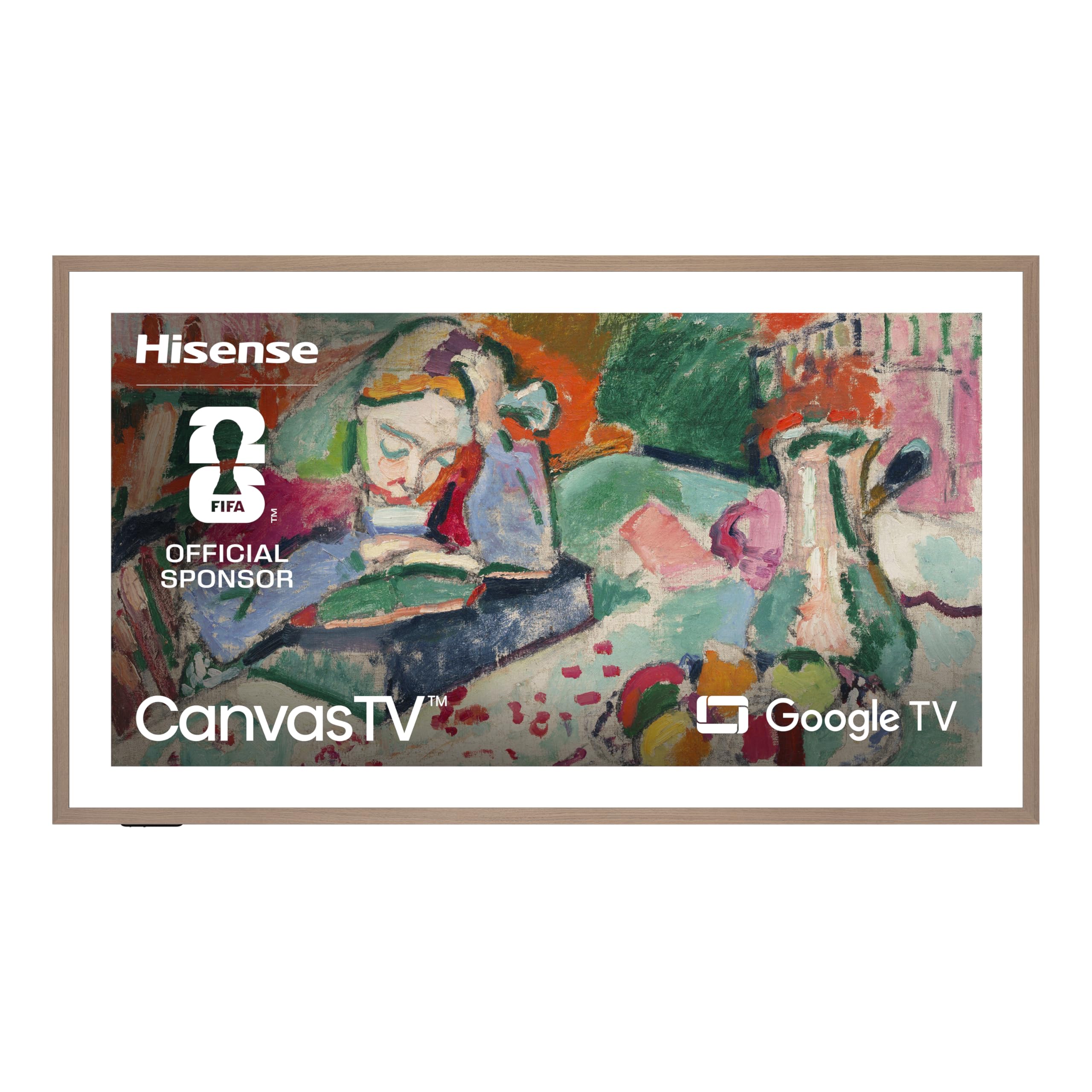 Hisense55-Inch Class QLED 4K S7N CanvasTV Series Dolby Vision HDR Google Smart TV (55S7N) - 144Hz, Art Mode, Anti-Glare Panel, Hi-Matte Display, Frame & UltraSlim Wall Mount Included
