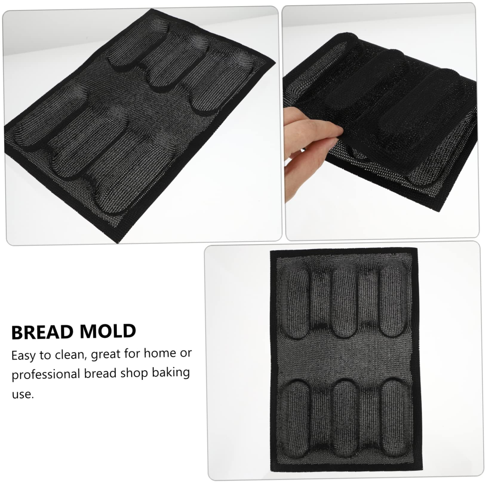 IMIKEYA 2pièces Moule à Silicone Non-adhésif Moule à Respirant Pour Outil De Pâtisserie Pratique Pour Cuisine Et Boulangerie Noir