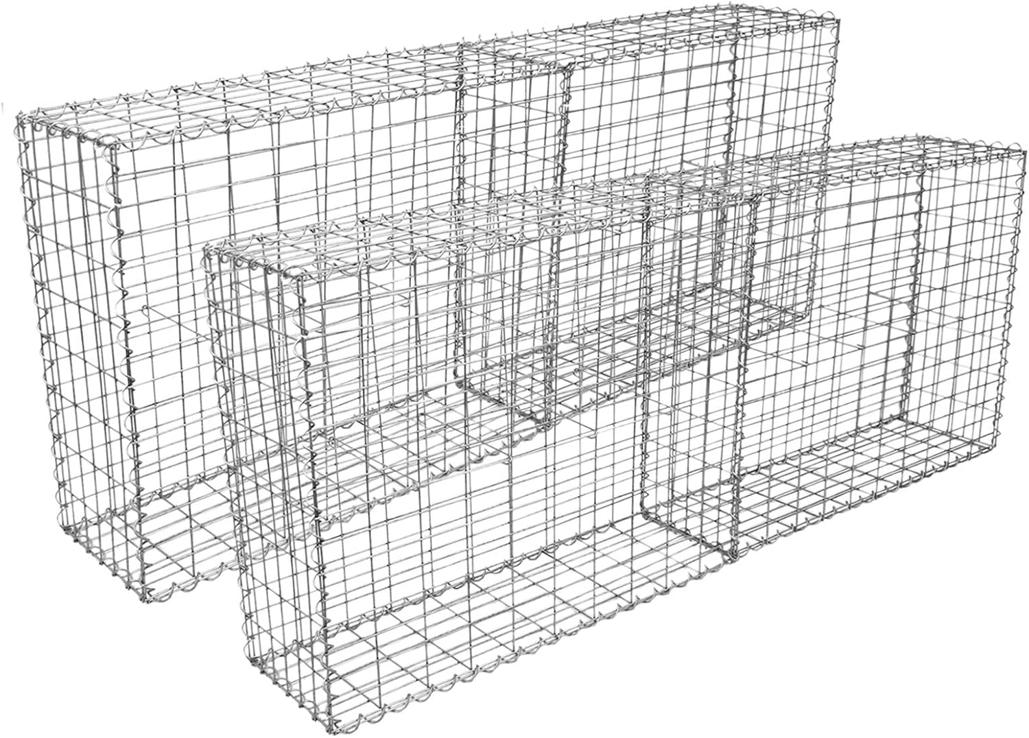 Monster Shop Gabion Baskets Galvanised Steel Cages Stone Mesh Wire