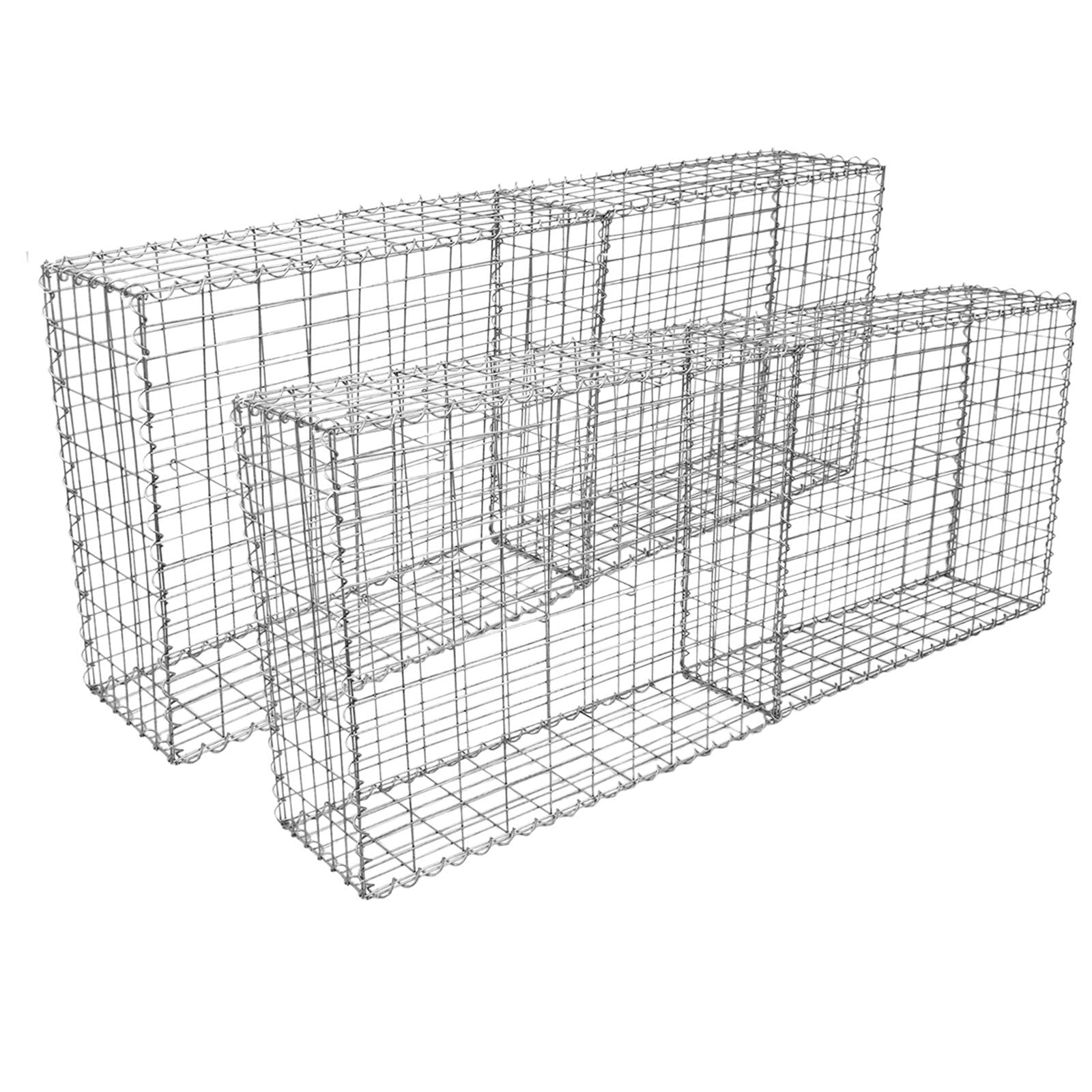 Buy Gabion Baskets Galvanised Steel Cages Stone Mesh Wire Outdoor Basket Spiral