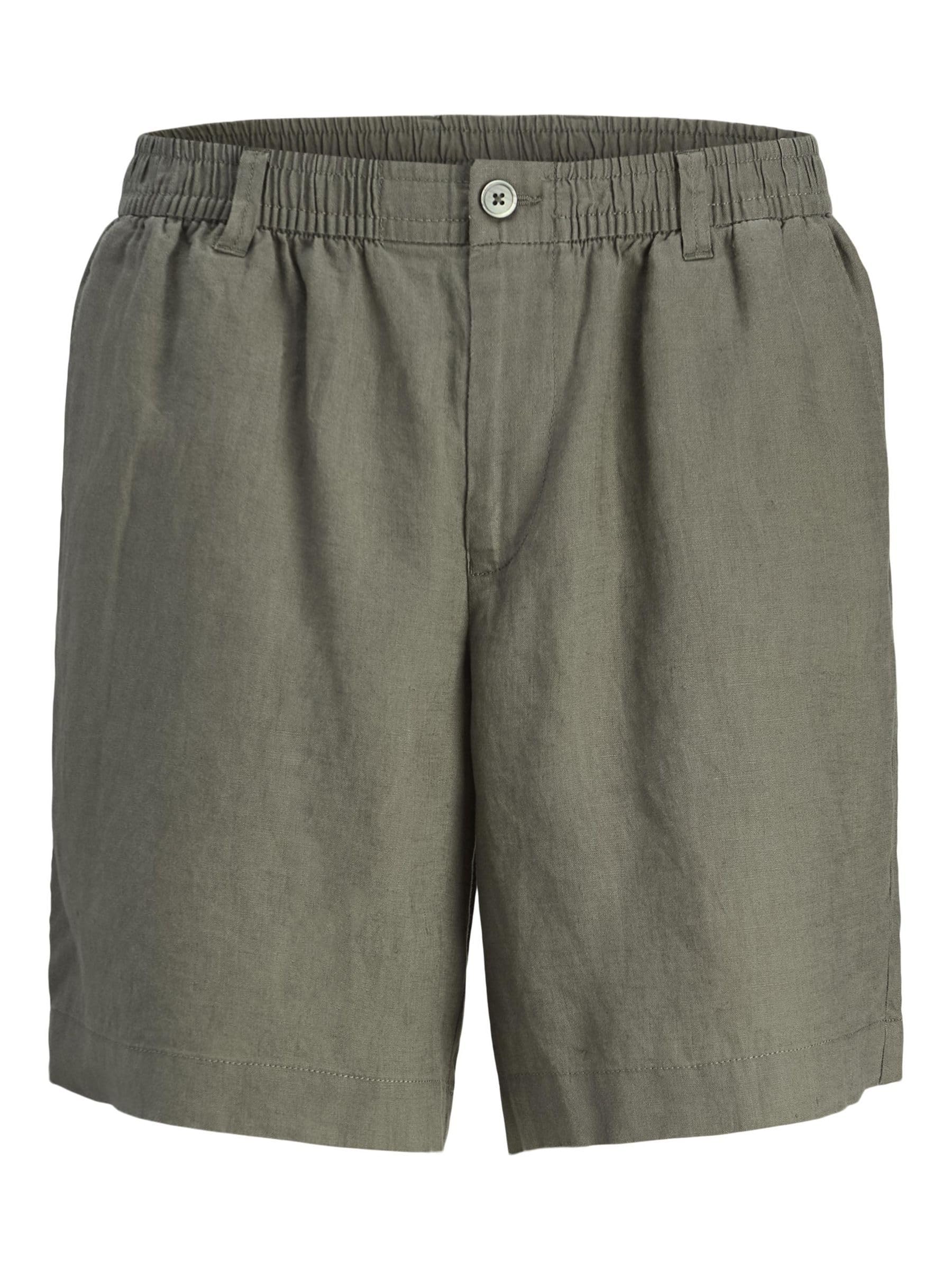 JACK & JONES Jpstbill Lawrence Linen Shorts SRT Sn, Tea Leaf, XL
