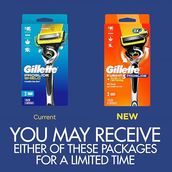 Gillette ProGlide Shield Erkek 1 Jilet Sapı + 2 Bıçak Dolumu