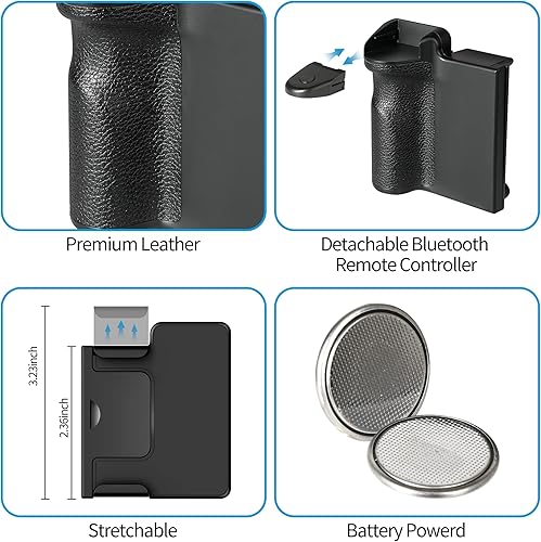 Miniatura 7 de Trípode para selfie stick con control remoto, trípode para teléfono con soporte extensible para teléfono, trípode portátil para selfie para iPhone,