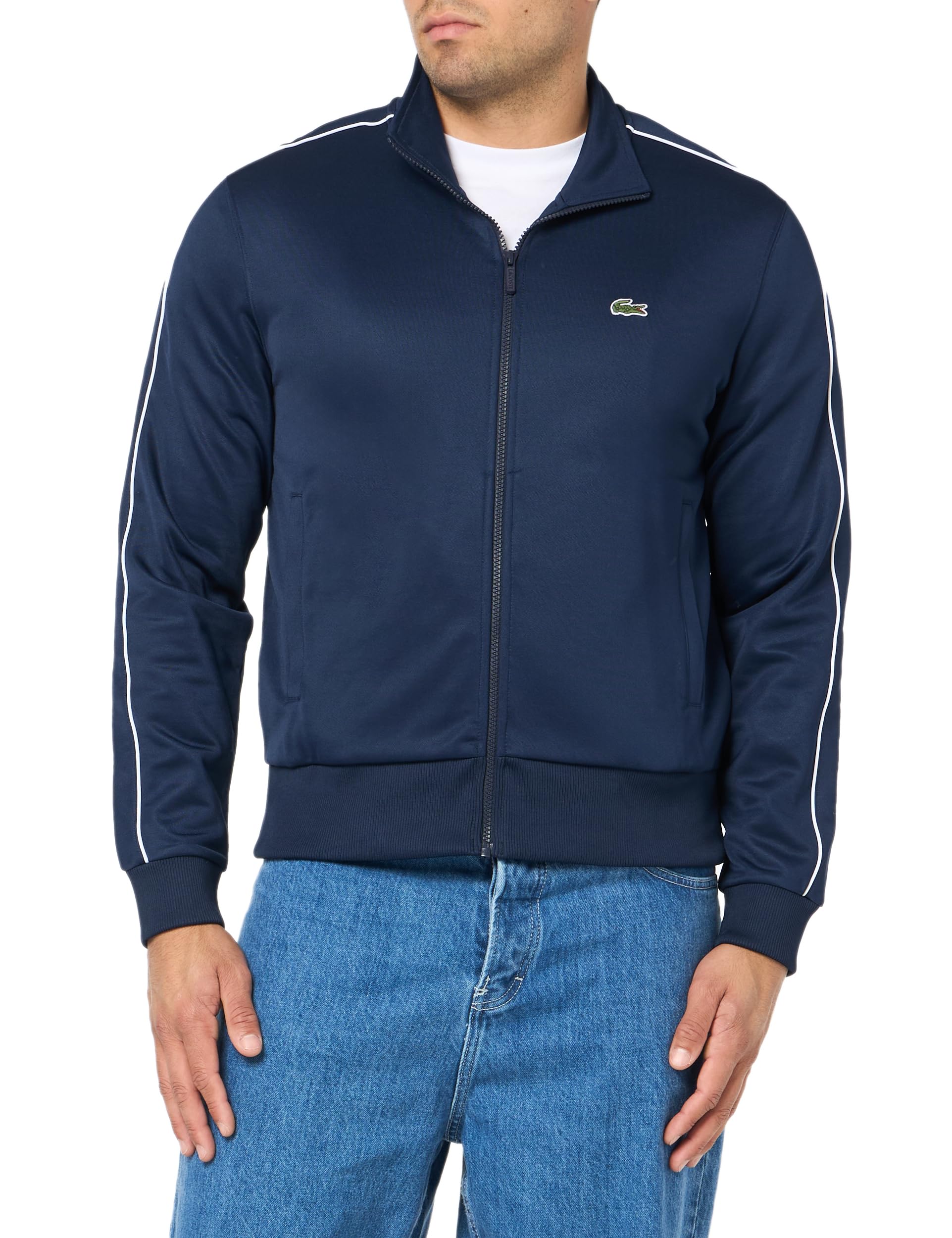 

                                                    Lacoste Men's Paris Piqué Zip Front Track Jacket, 