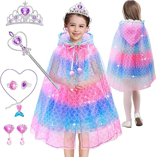 BYHTTKIGM Vestido de princesa para niñas de 4 a 6, vestidos de princesa para niñas, juguetes para niñas de 3, 4, 5, 6, 7, 8 años, regalo de Pascua y