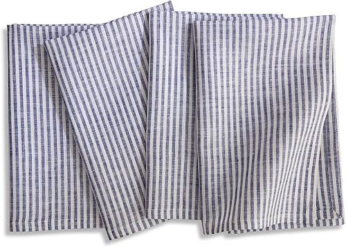 Miniatura 34 de Solino Home Juego de 4 manteles individuales de lino de 14 x 19 pulgadas, 100 % lino puro para primavera, Pascua y primavera Natural &