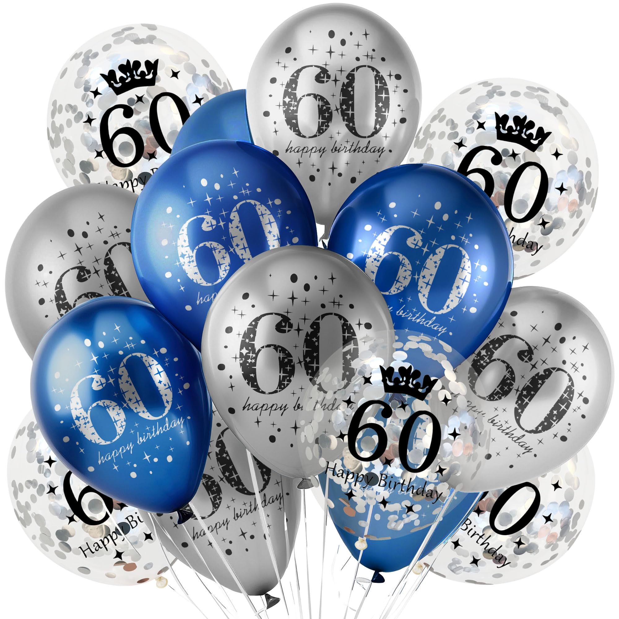 amazon-18pcs-happy-birthday-balloons-decorations-navy-blue-silver