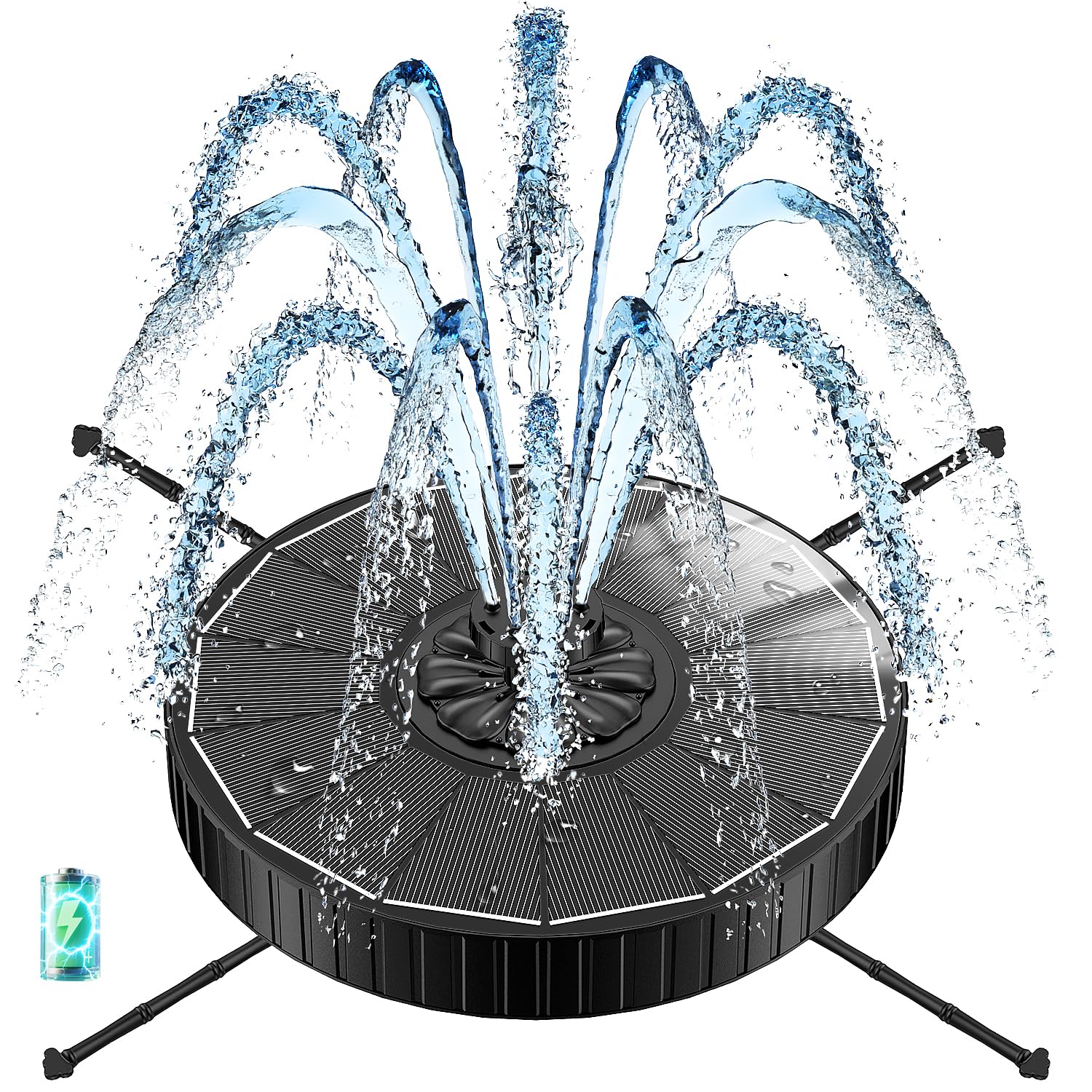 GAIZERL Solar Fountain with Battery