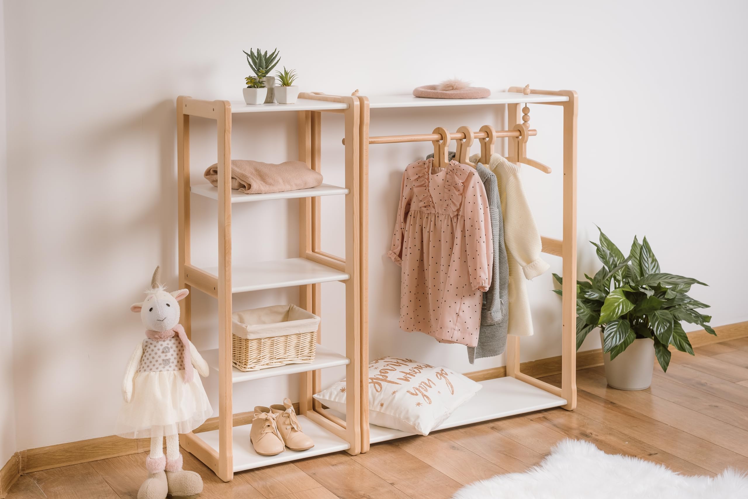 Montessori Regał na zabawki – organizer do przechowywania zabawek Maxi Kids, meble do pokoju dziecięcego, organizer i przechowywanie zabawek, regał Montessori, meble do pokoju dziecięcego,