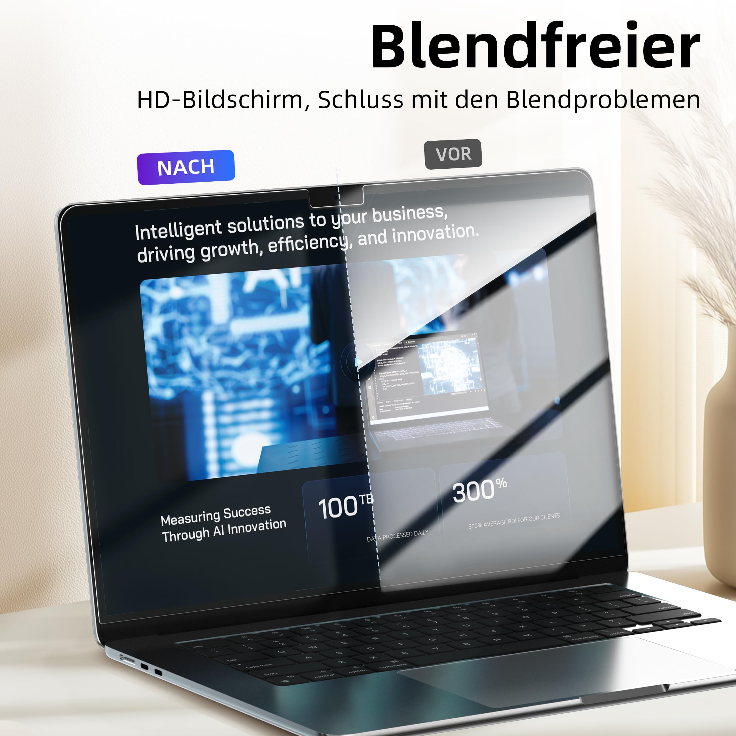 ProCase Screen Protector voor MacBook Pro 16 Inch M1 Pro / M1 Max 2022 2021 (Model: A2485), Tempered Gehard Glas Schermbeschermer Screenprotector Beschermglas Beschermfolie