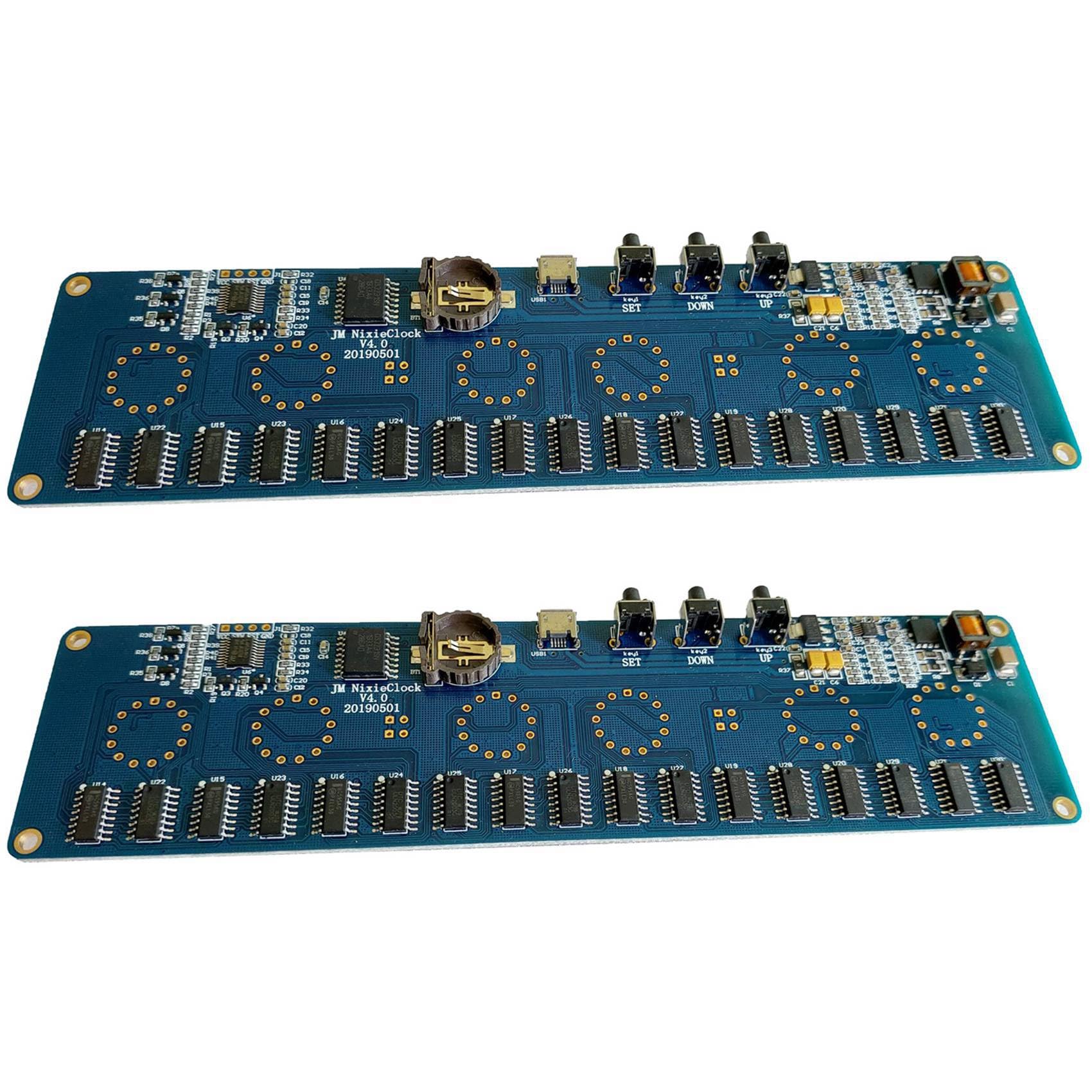 Ctrlzs Light 2X Diy In14 In4 Nixie Tube Clock Digital Led Clock Gift Circuit Board Kit, Pcba