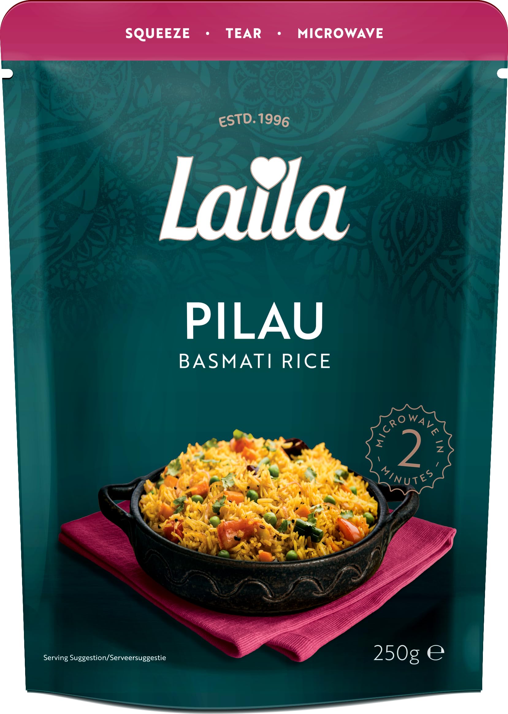 Laila Pilau Microwave Rice, 250g