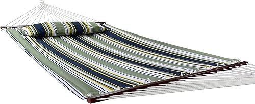 Miniatura 4 de Sorbus Hamaca con barras de tensión y cojín desmontable, resistente capacidad de 450 libras, ideal para patio interiorexterior, cubierta, jardín.,