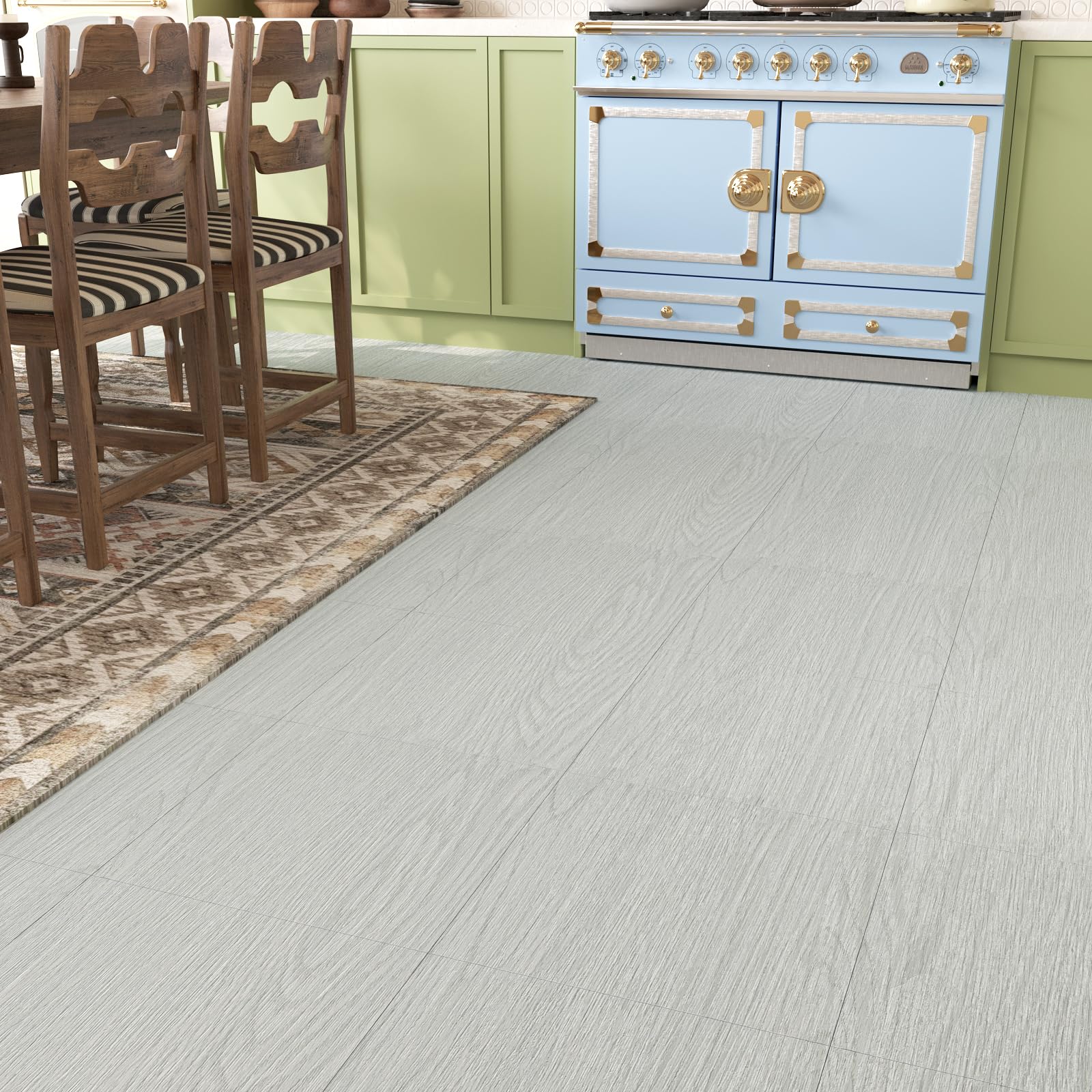 VaryPaper Suelo Vinilo Autoadhesivo Efecto Madera Gris 30cmx30cm 20 Piezas Baldosas Adhesivas Suelo Baño Salon Pegatinas de Baldosas Madera Parquet Laminado para Suelos Cocina Escaleras Decorativa