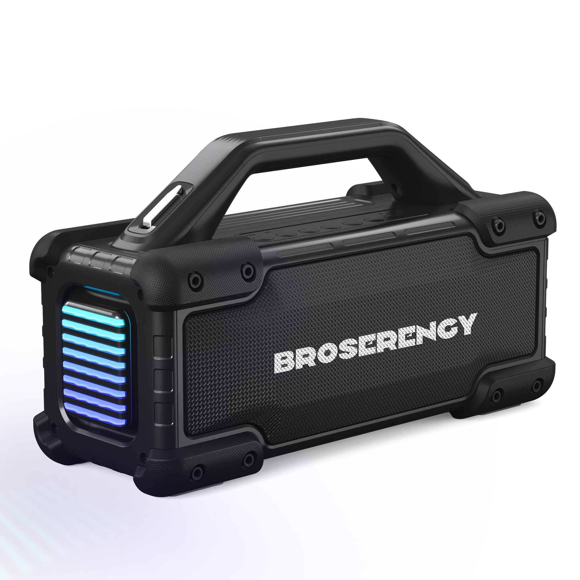 Altavoz Bluetooth portátil, luces inalámbricas, altavoz Bluetooth, sonido estéreo fuerte, resistente al agua, altavoz Bluetooth de 300 W (pico), luces de fiesta, ecualizador TWS, USB, AUX, TF, IPX6