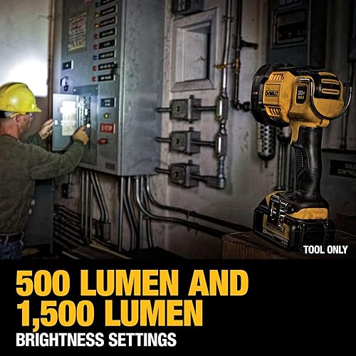 Vista 19 de DEWALT Luz de trabajo LED máxima 20V, cabeza pivotante (DCL043)