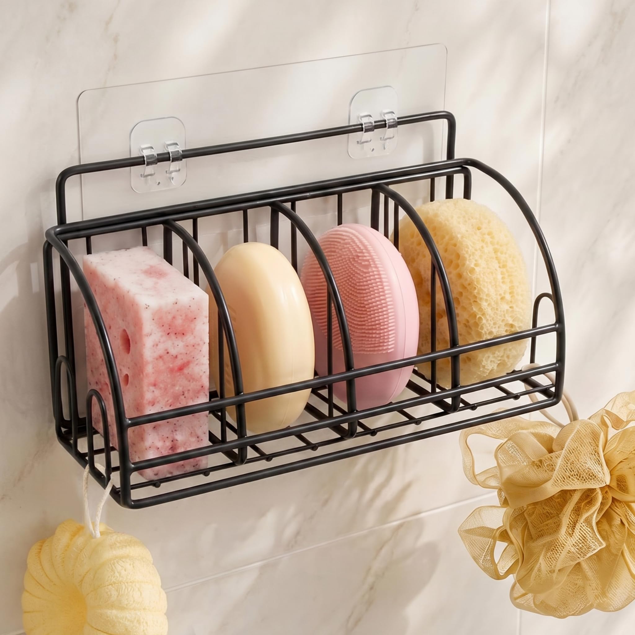Soap Dish Bar Soap Holder for Shower Sponge Holder for Kitchen Sink Storage
