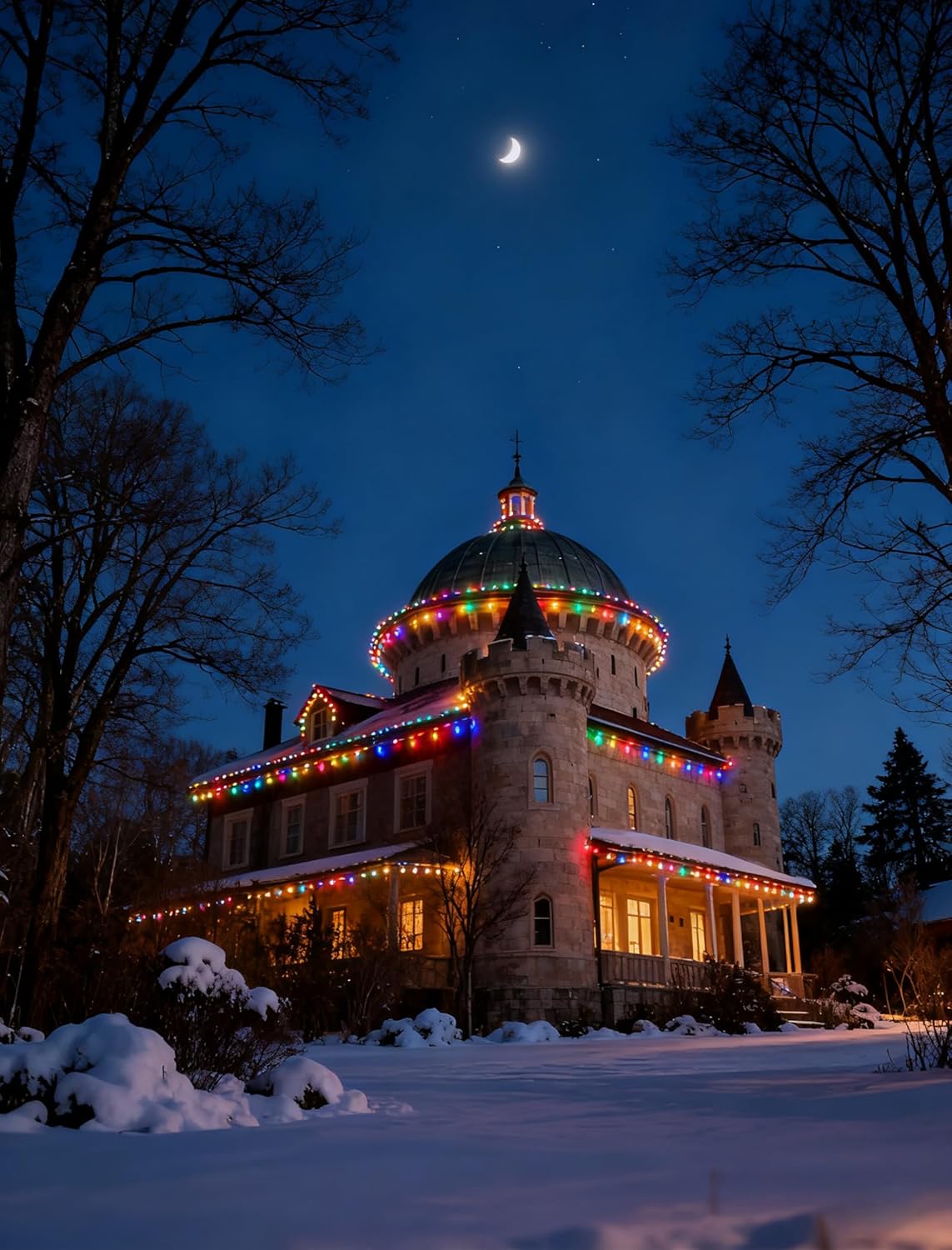 30-Pack C9 Multicolor LED Replacement Bulbs, Diamond Cut Transparent, Shatterproof for Vibrant Outdoor Christmas Lights, Jewel Tones, Energy Saving, E17 Base