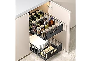 Gibot Slide Out Cabinet Drawers, Closet Organizers and Storage Cabinets