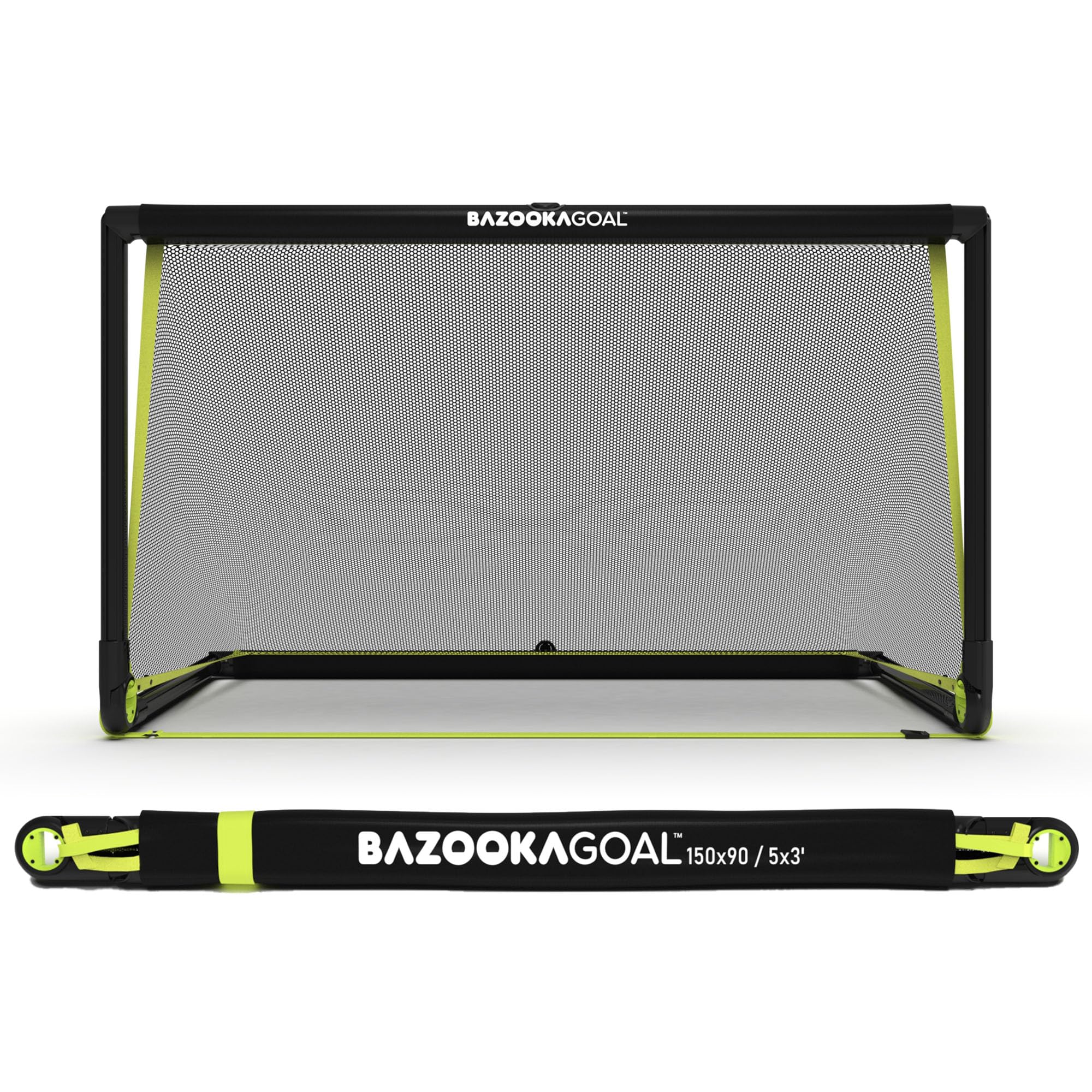 Bazookagoal Original Solid Frame Pop Up Goal | Portable Goal Posts - Folding Football Goal