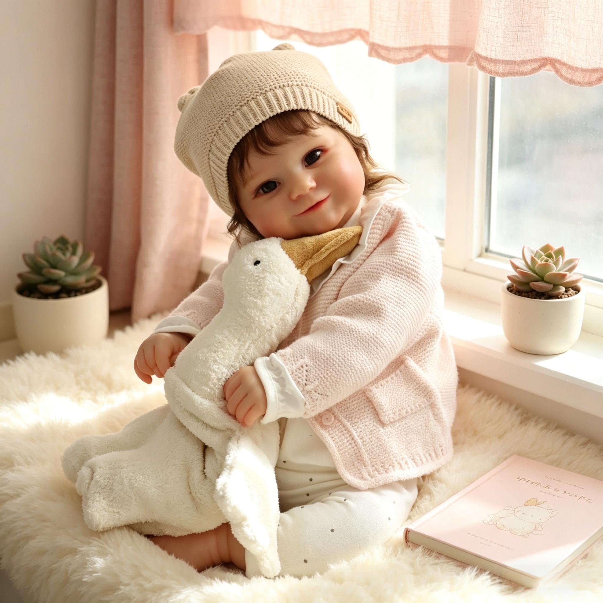 Pełne silikonowe lalki Reborn Baby Dolls 50 cm uśmiechnięta realistyczna lalka bobas dziewczynka prawdziwe życie Reborn lalki silikonowe na całe ciało winyl, realistyczna lalka noworodka z