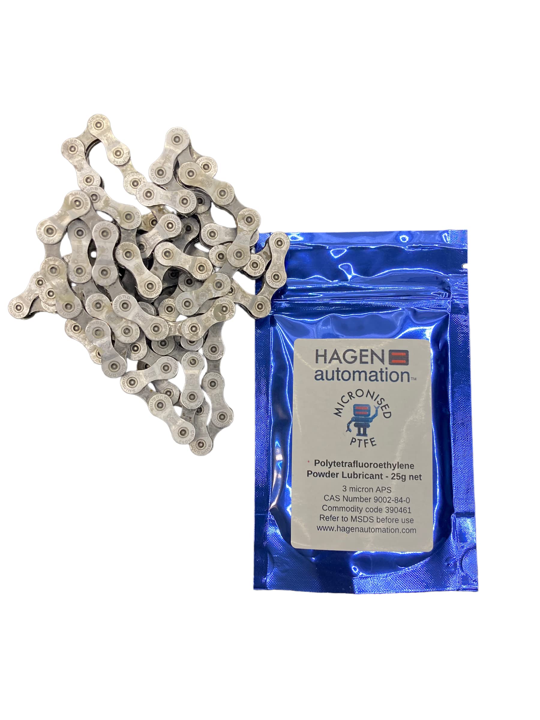 PTFE Powder lubricant - ultra fine - for cycle chain waxing- Lab grade - low PFOA - virgin PTFE - 25g