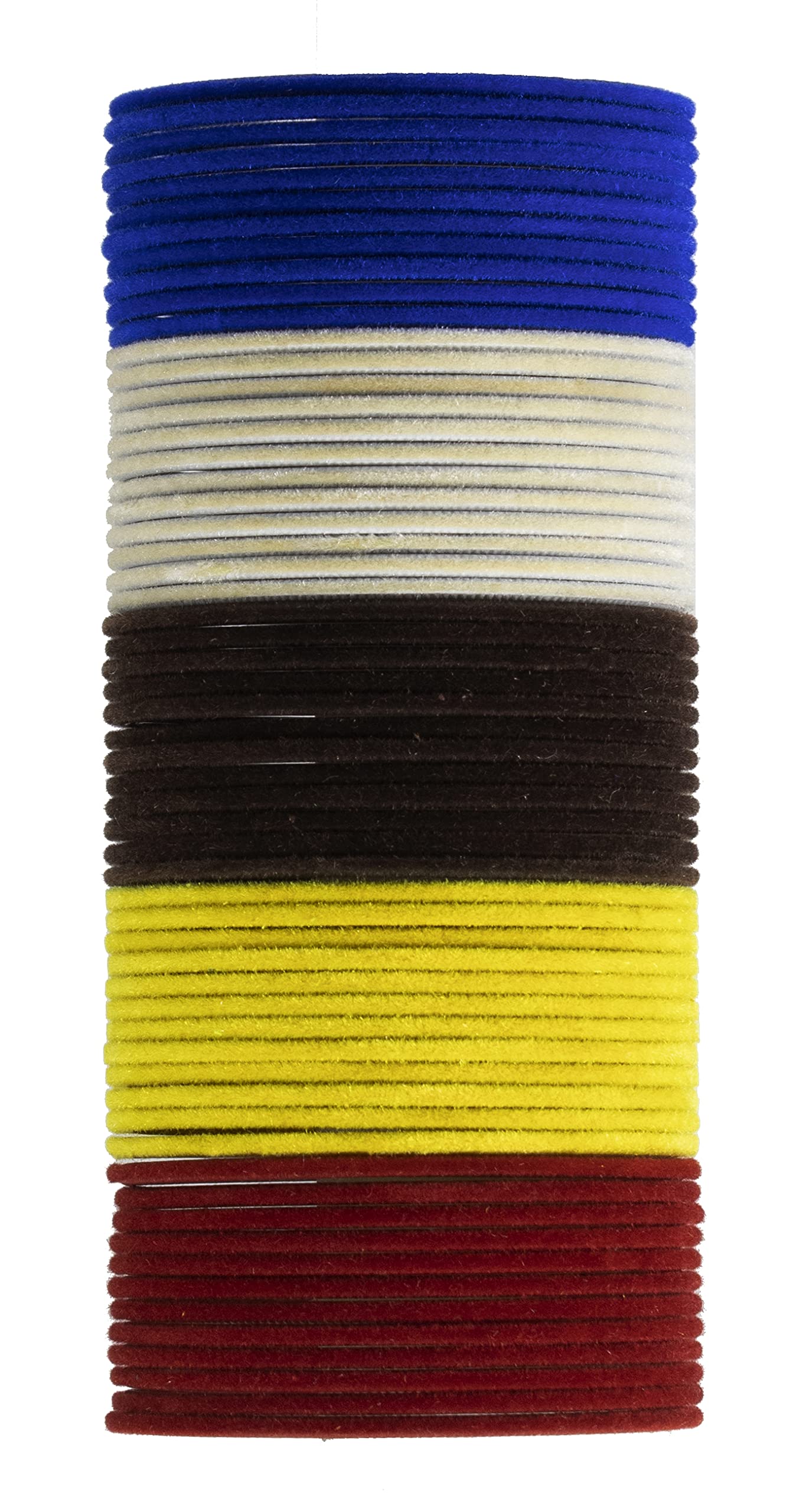 The Golden Cascade Velvet Metal Bangles/Chudi Combo Set for Women & Girls (RBlue, White, Yellow, Red, Brown) (VELVET-21, Small 2-4) (B0BXXHNY5X) Amazon Price History, Amazon Price Tracker