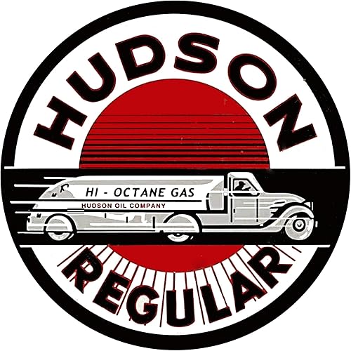 Miniatura 334 de Brotherhood Letrero de gas vintage de reproducción de letreros de metal vintage, letrero redondo de metal para garaje y hogar, 8 pulgadas de Nourse