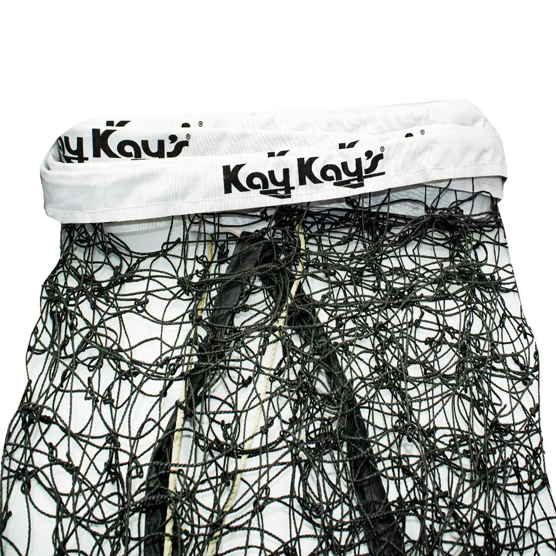 Triumph Kay Kay Volley Ball Net VB102-T Nylon Black with 4 Side Tetron Tape and Both Side Nylon Rope 10 Mesh (with Carry Bag) 1
