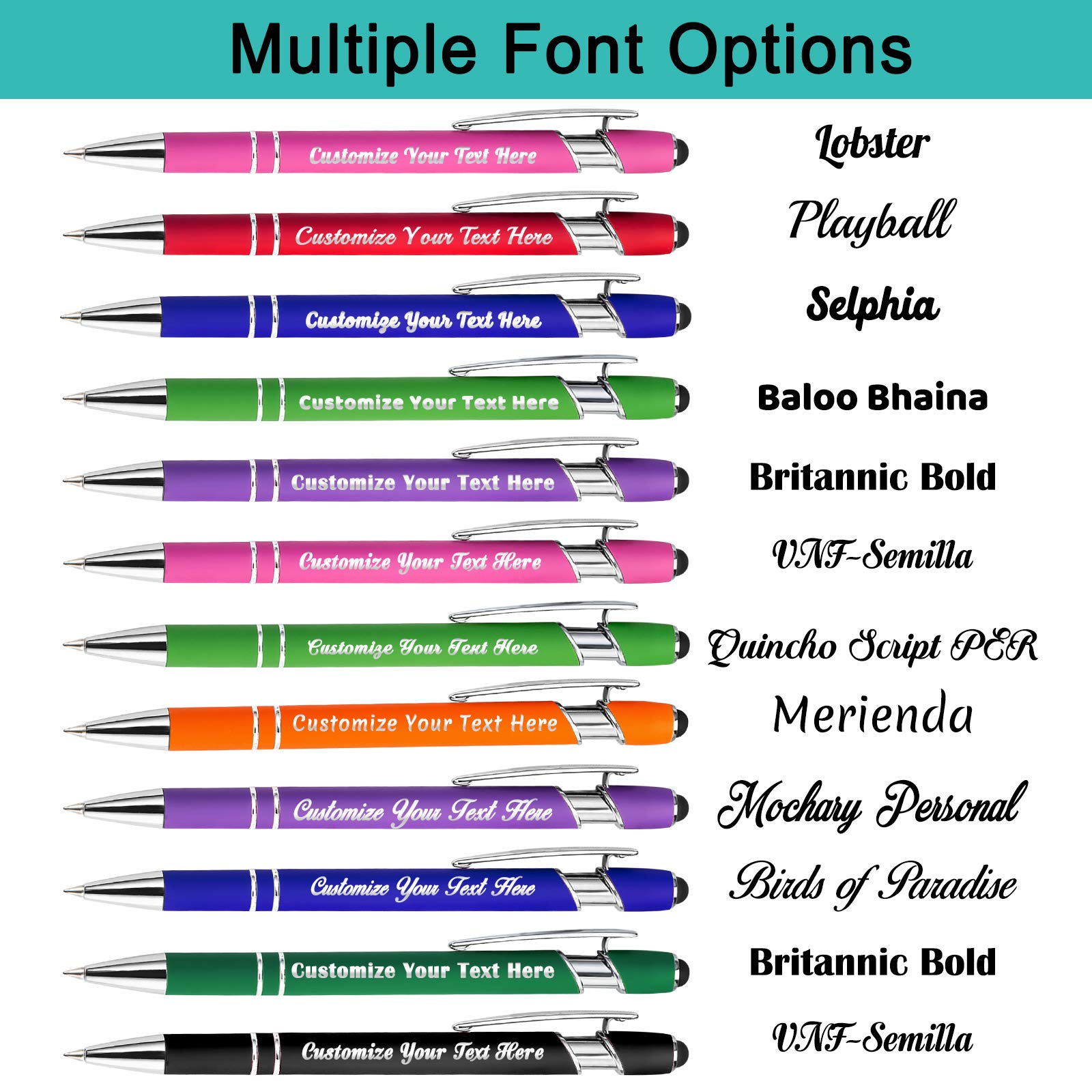 Personalisierte Kugelschreiber Mit Gravur - Metall Stifte Mit Individuellem Text
