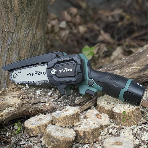 Miniatura 7 de Mini-Chainsaw-Cordless 4-Inch, Mini Electric Chainsaw Cordless with Battery 12V 1.5AH 1Pack, Small Chainsaw Battery Powered for Wood Cutting Tree